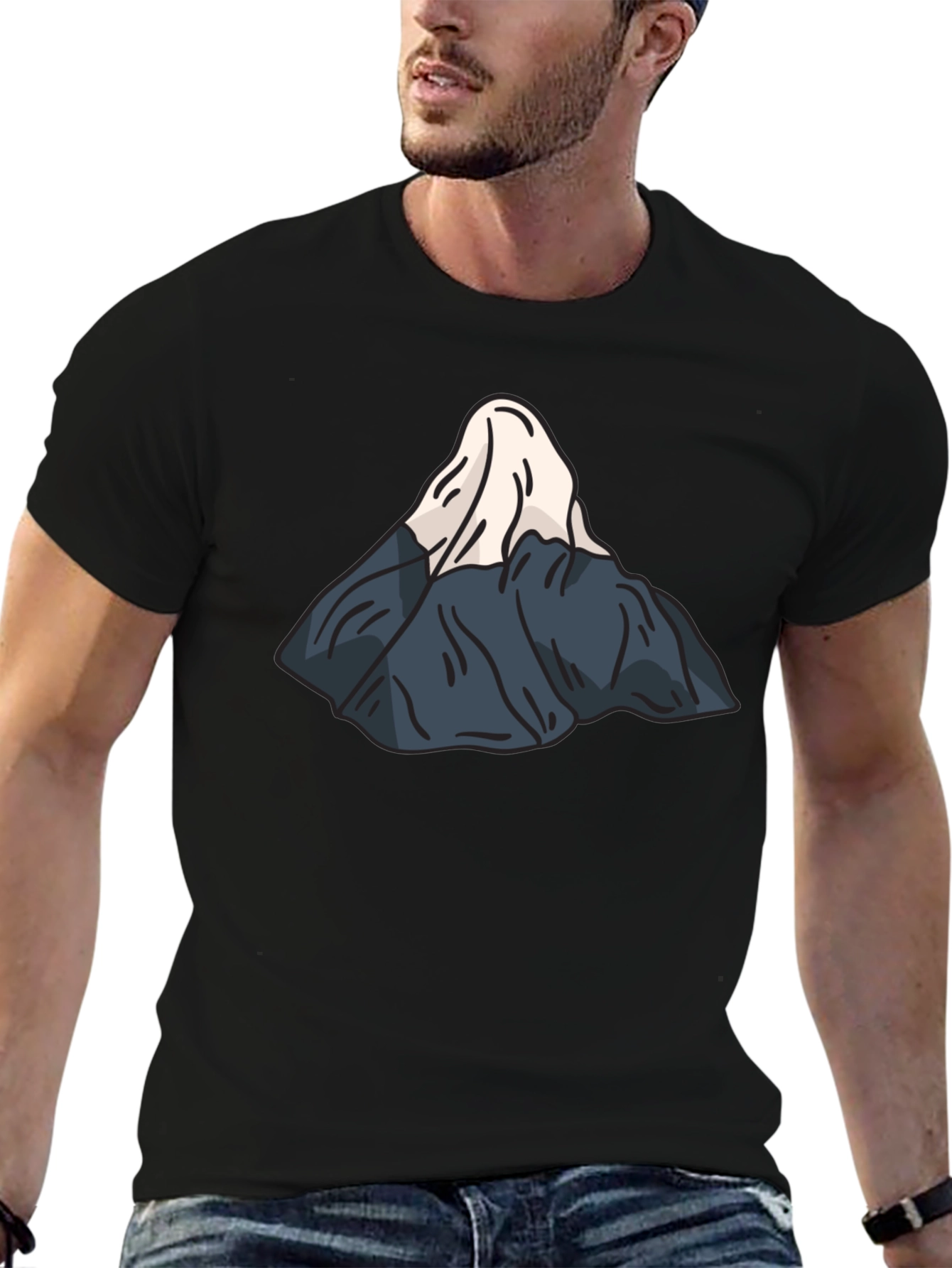 Mountain Graphic Black T-Shirt
