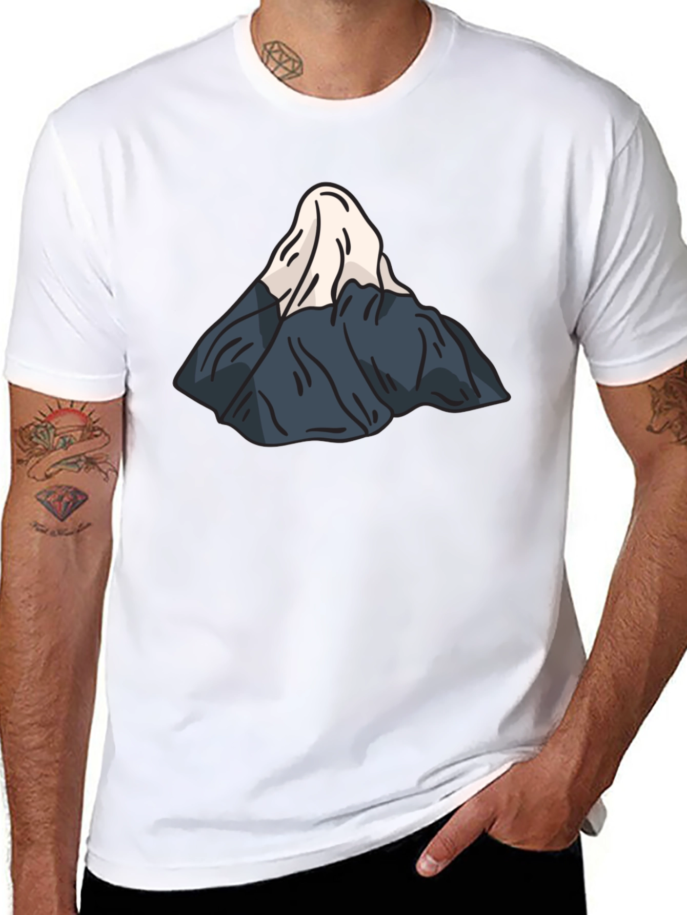 Mountain Graphic Black T-Shirt