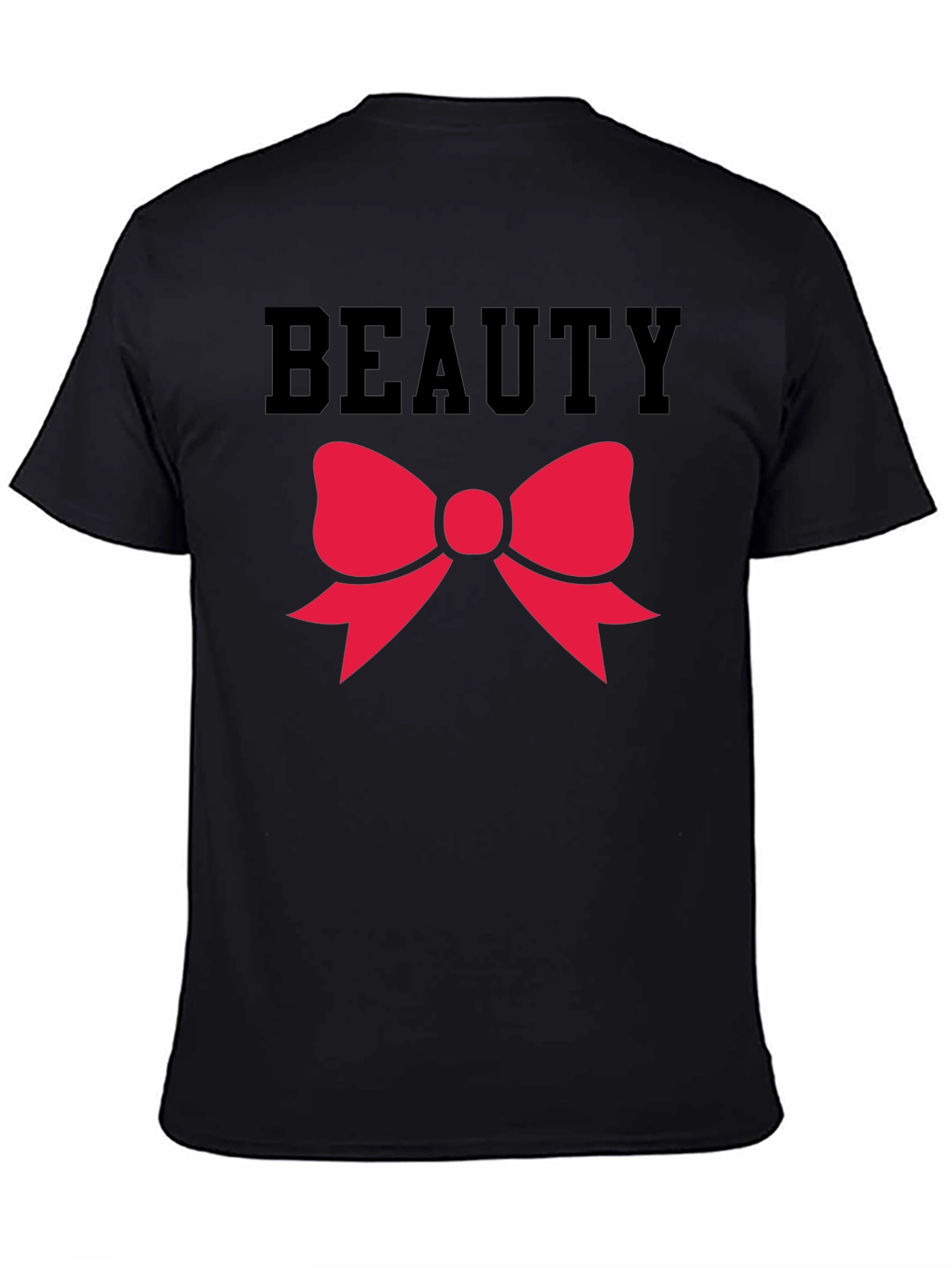 Beauty Bow Graphic Tee - Black Unisex Shirt