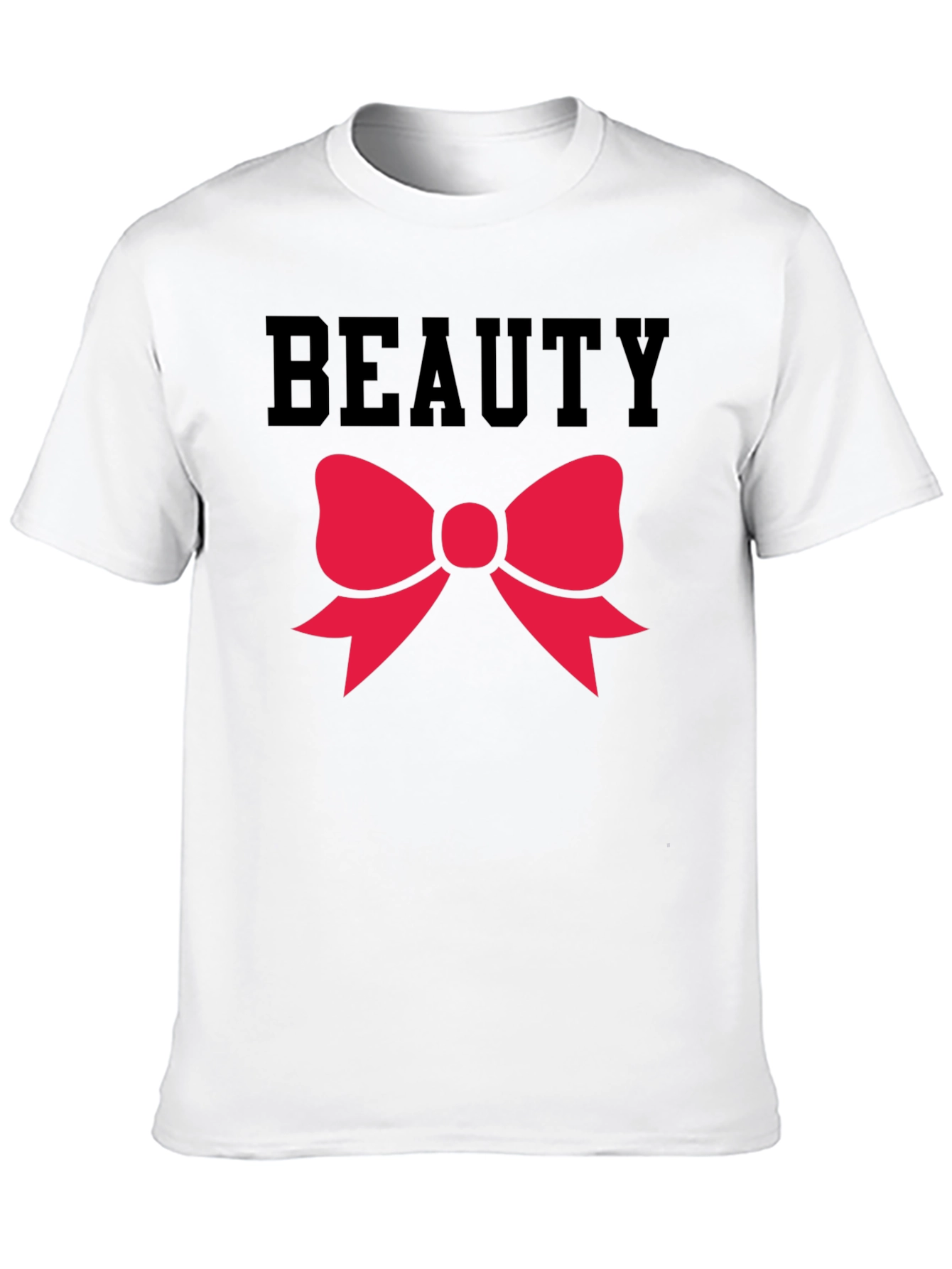 Beauty Bow Graphic Tee - Black Unisex Shirt