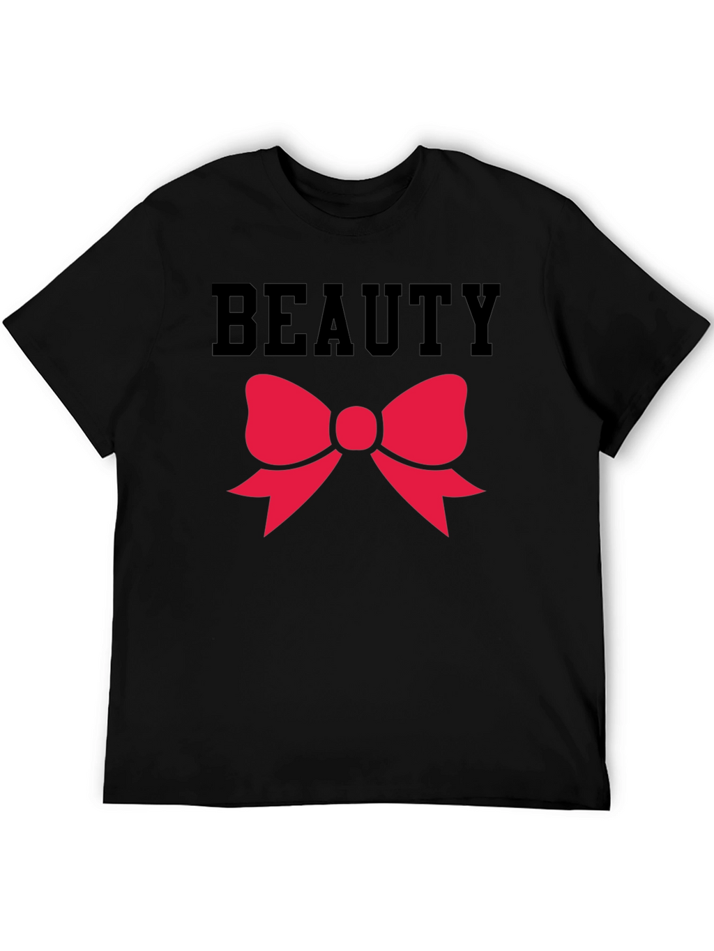 Beauty Bow Graphic Tee - Black Unisex Shirt