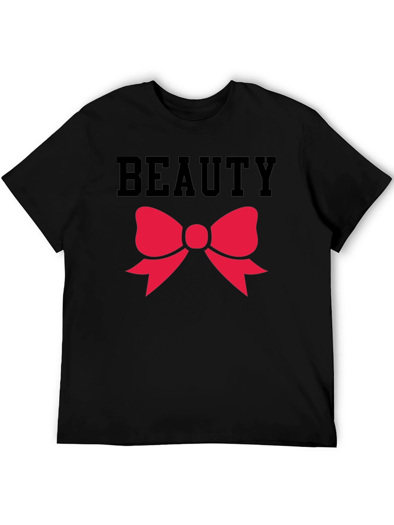 Beauty Bow Graphic Tee - Black Unisex Shirt
