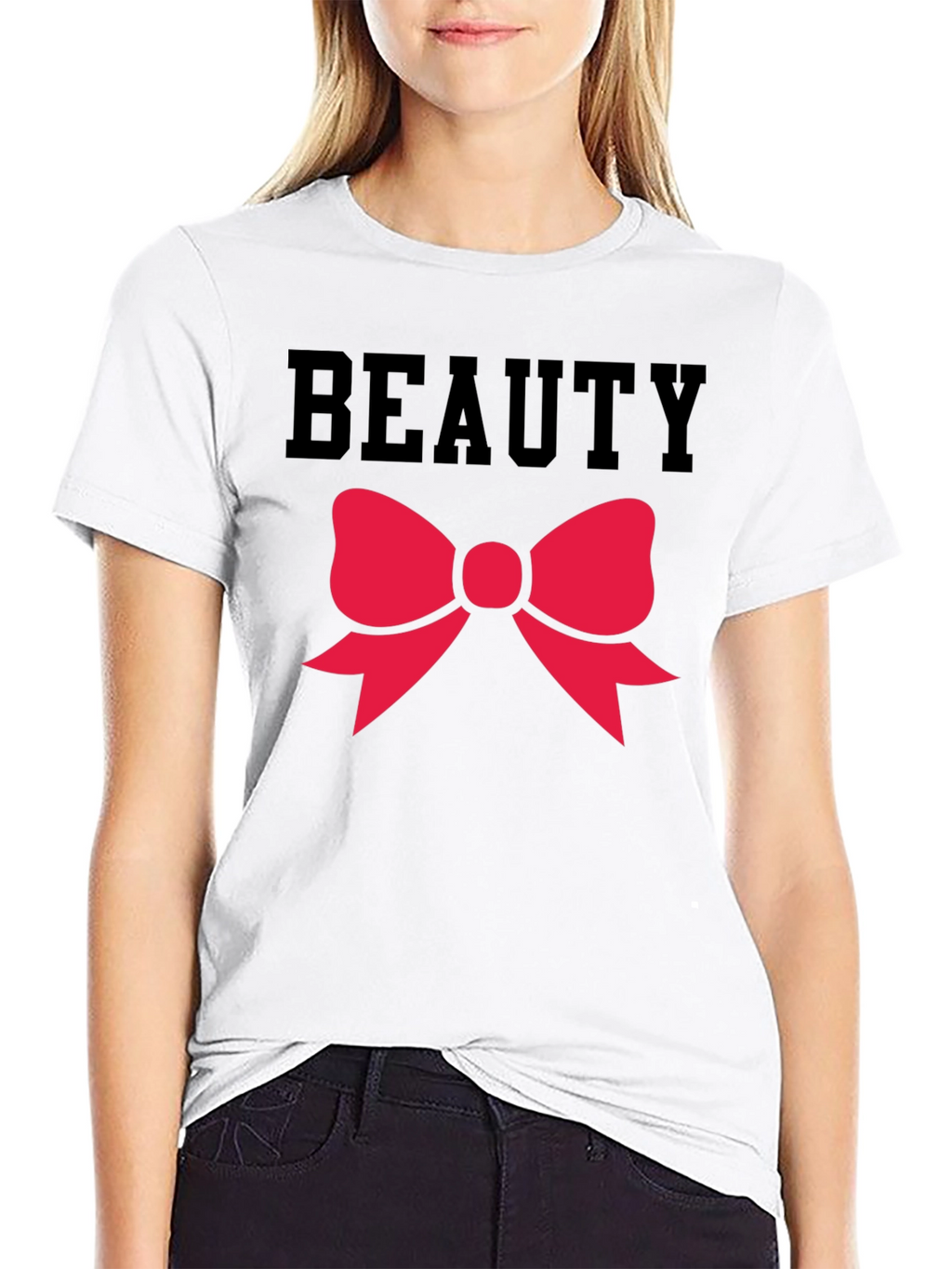 Beauty Bow Graphic Tee - Black Unisex Shirt