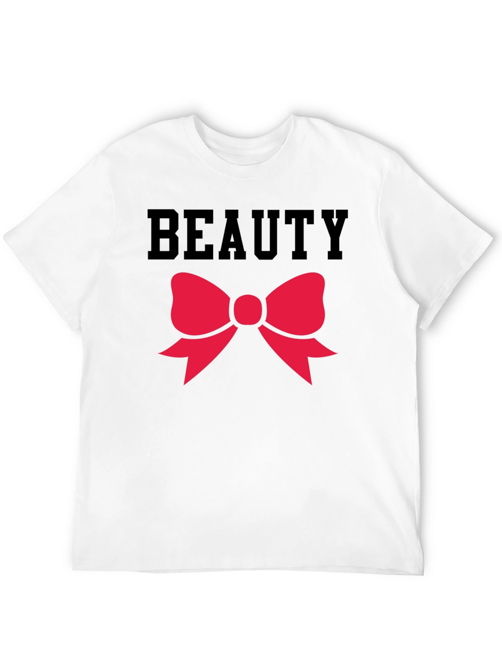 Beauty Bow Graphic Tee - Black Unisex Shirt