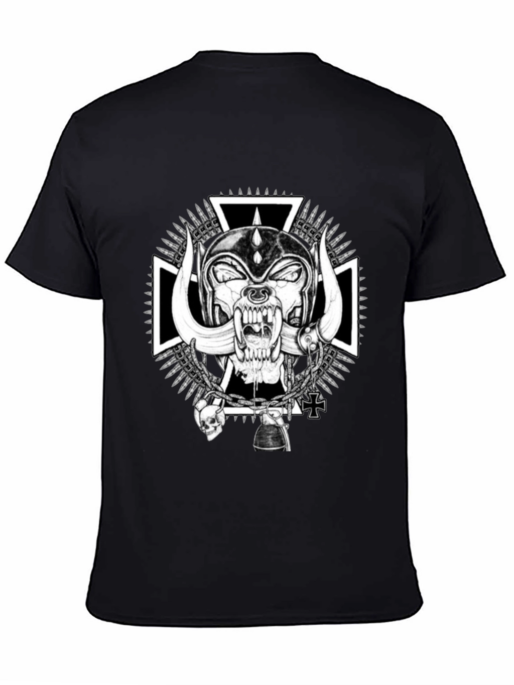 Skull Tee - Black Motorhead Graphic T-Shirt