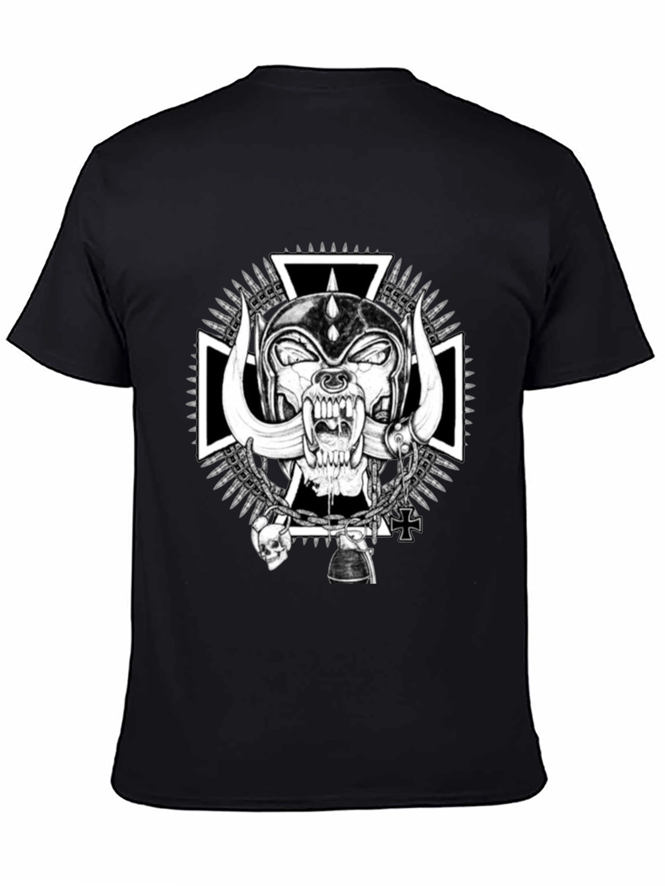 Skull Tee - Black Motorhead Graphic T-Shirt
