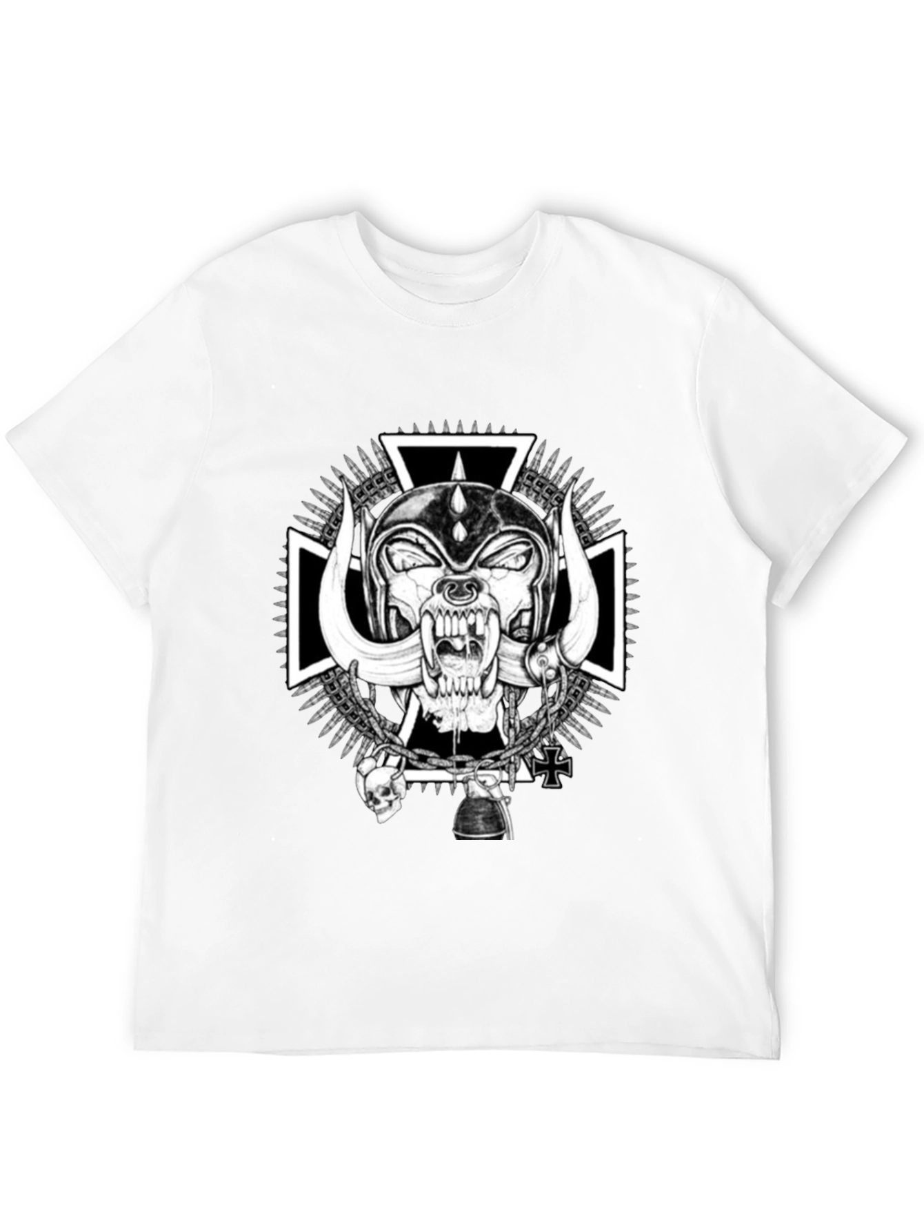 Skull Tee - Black Motorhead Graphic T-Shirt