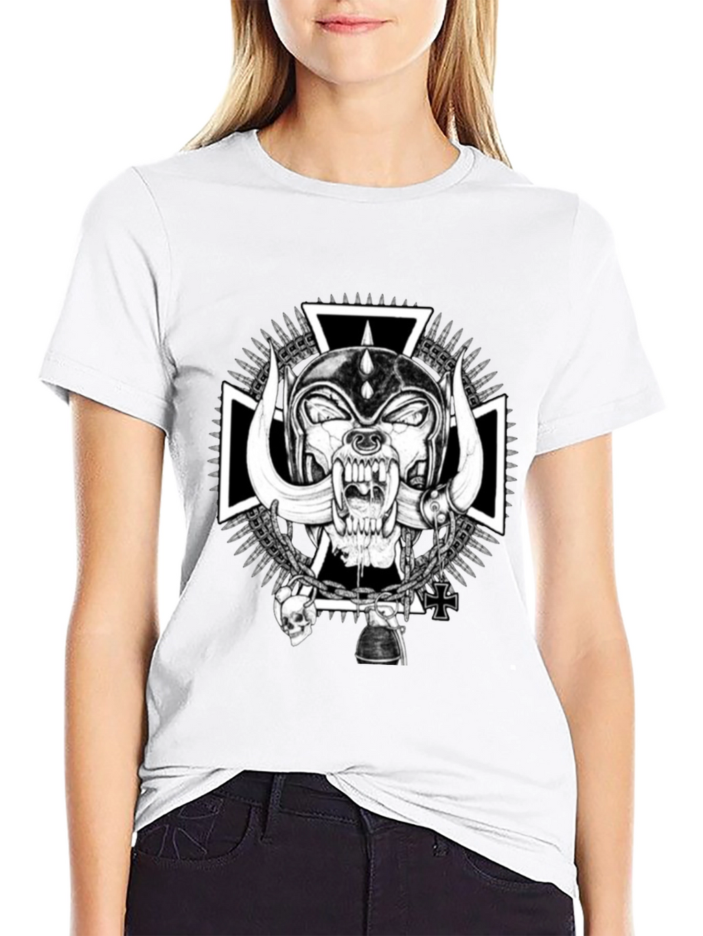 Skull Tee - Black Motorhead Graphic T-Shirt