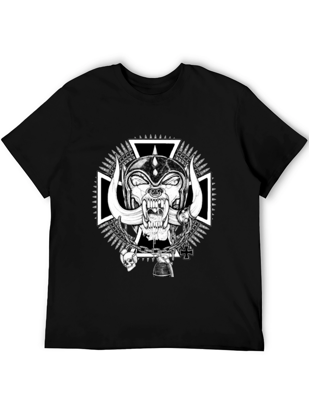 Skull Tee - Black Motorhead Graphic T-Shirt