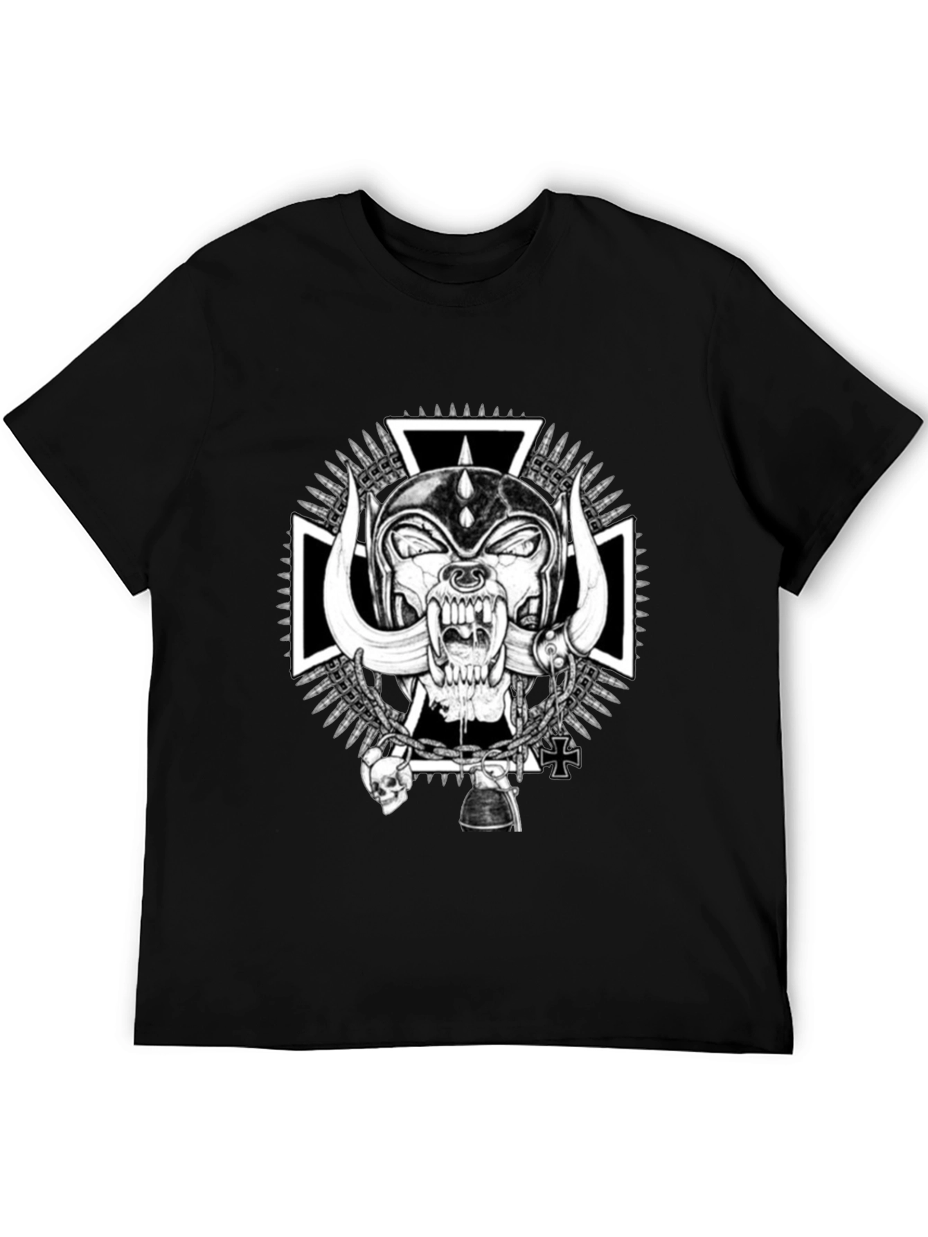 Skull Tee - Black Motorhead Graphic T-Shirt