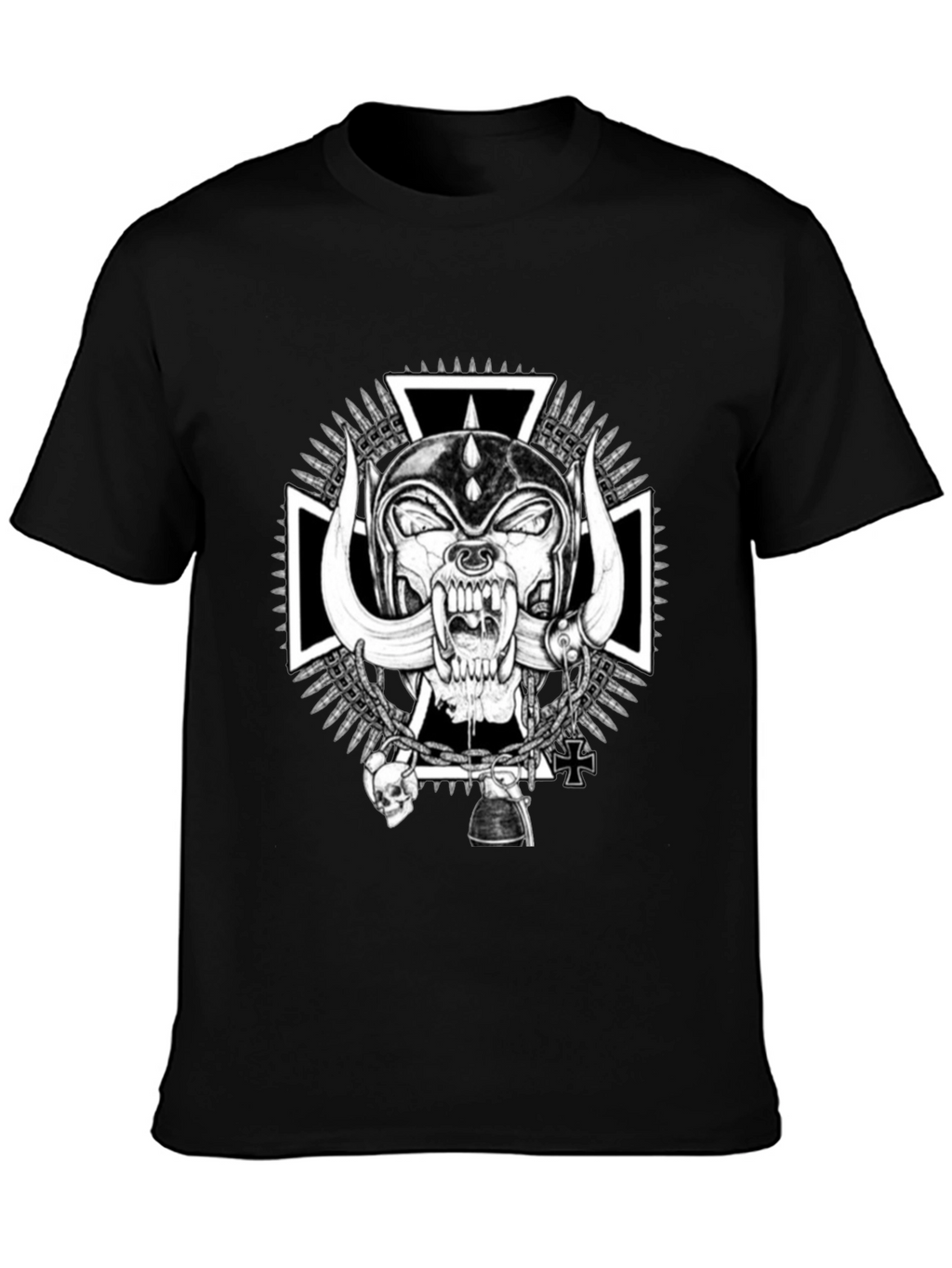 Skull Tee - Black Motorhead Graphic T-Shirt