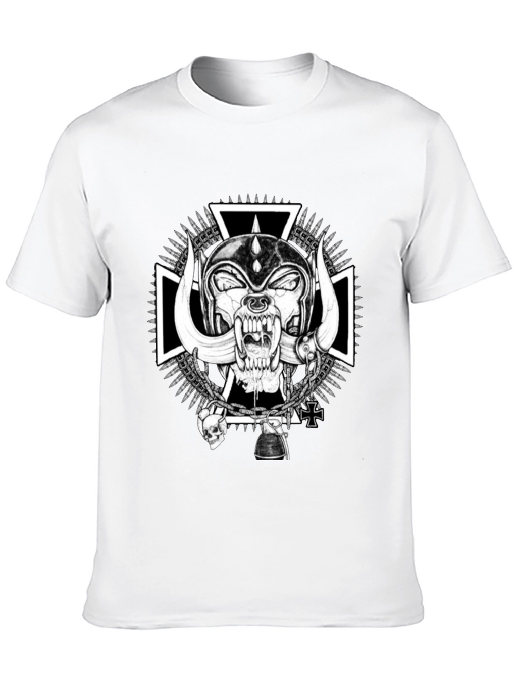 Skull Tee - Black Motorhead Graphic T-Shirt