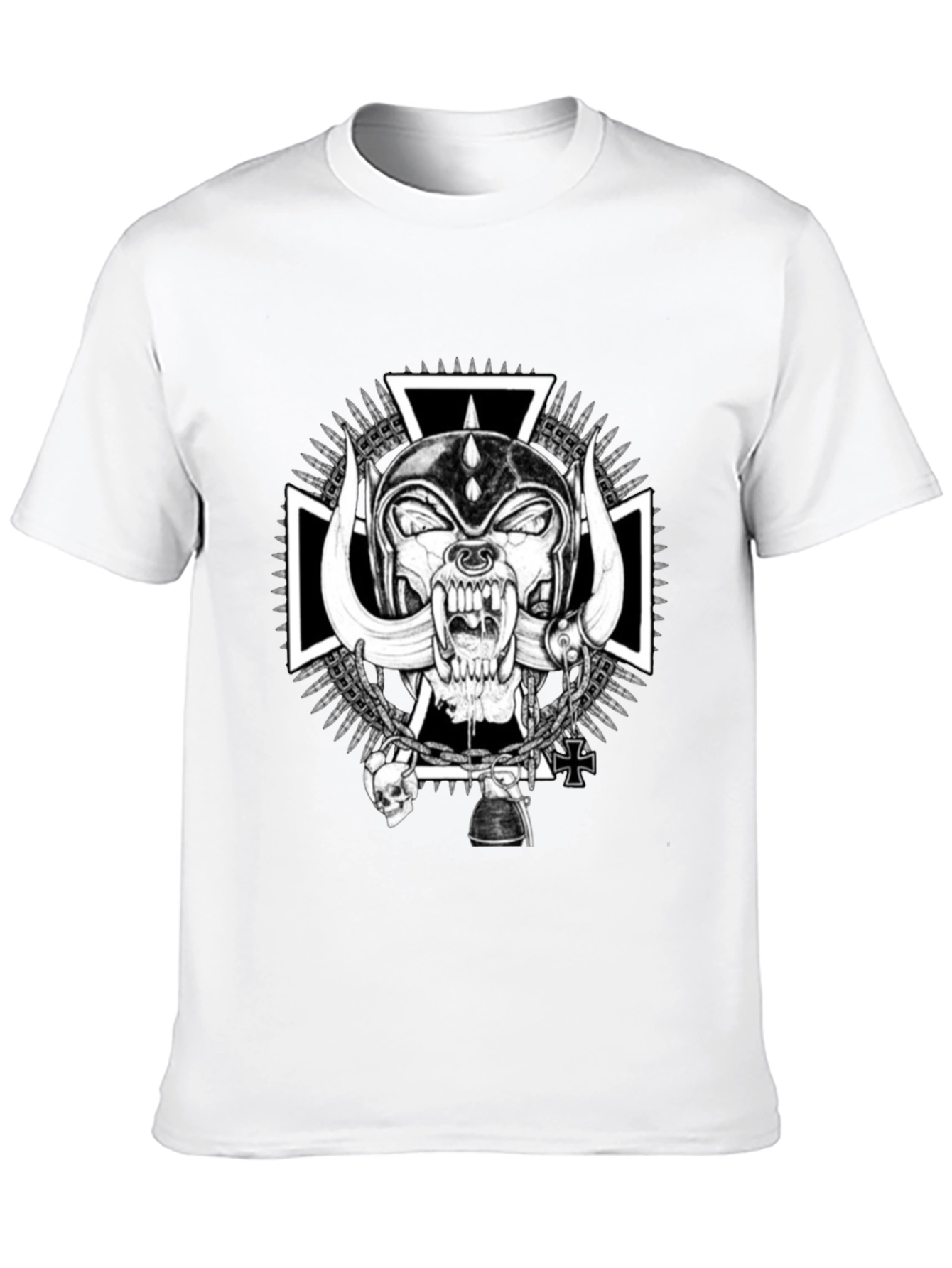 Skull Tee - Black Motorhead Graphic T-Shirt
