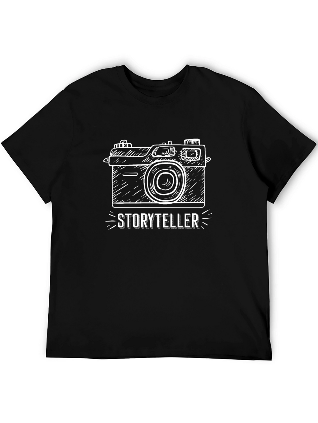 Storyteller Camera Graphic T-Shirt - Black