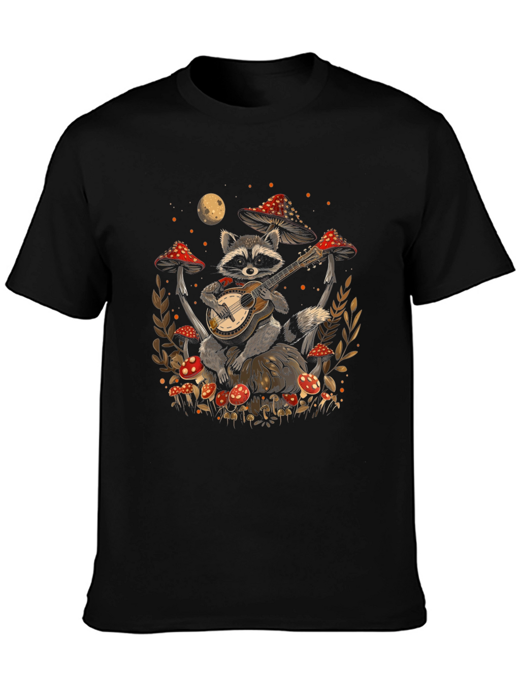 Raccoon Guitarist Graphic Tee