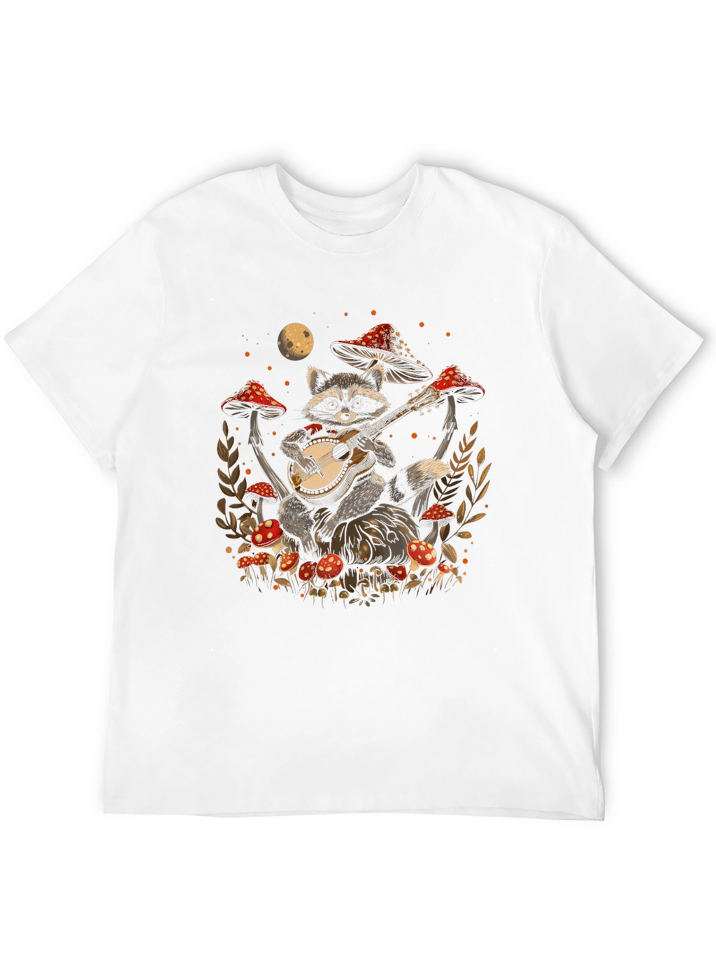 Raccoon Guitarist Graphic Tee
