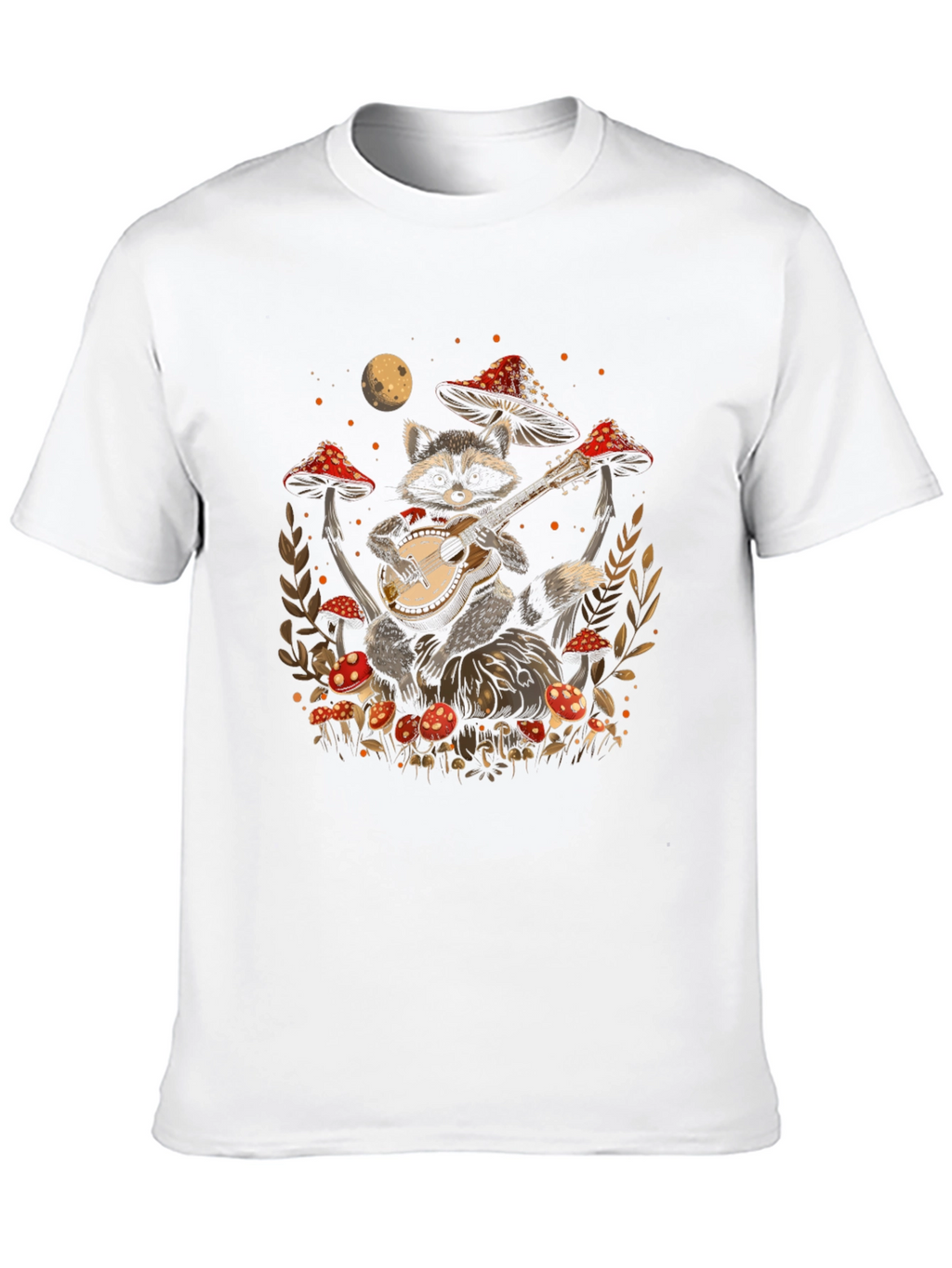 Raccoon Guitarist Graphic Tee
