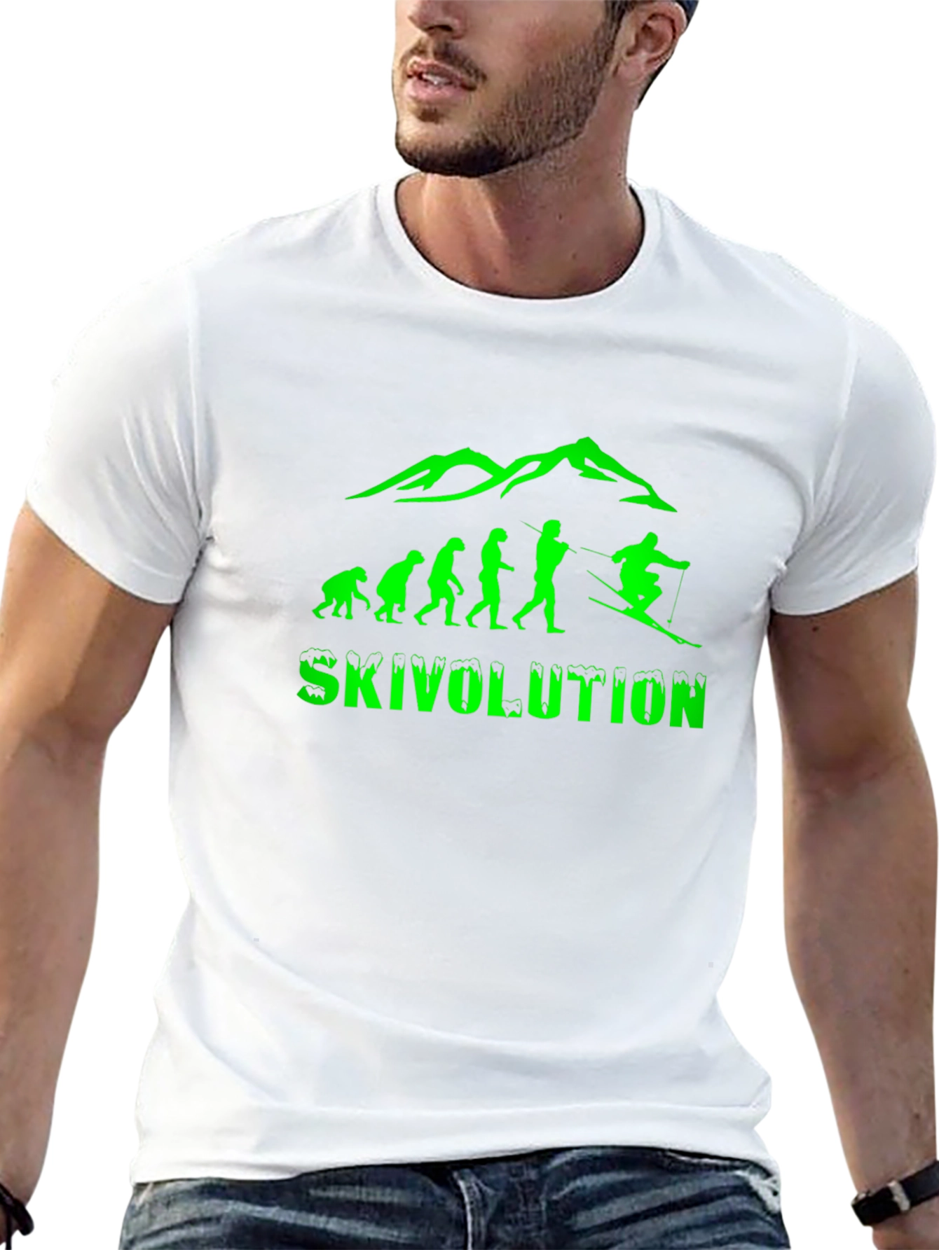 Skivolution Mens Black Graphic Tee - Ski Evolution