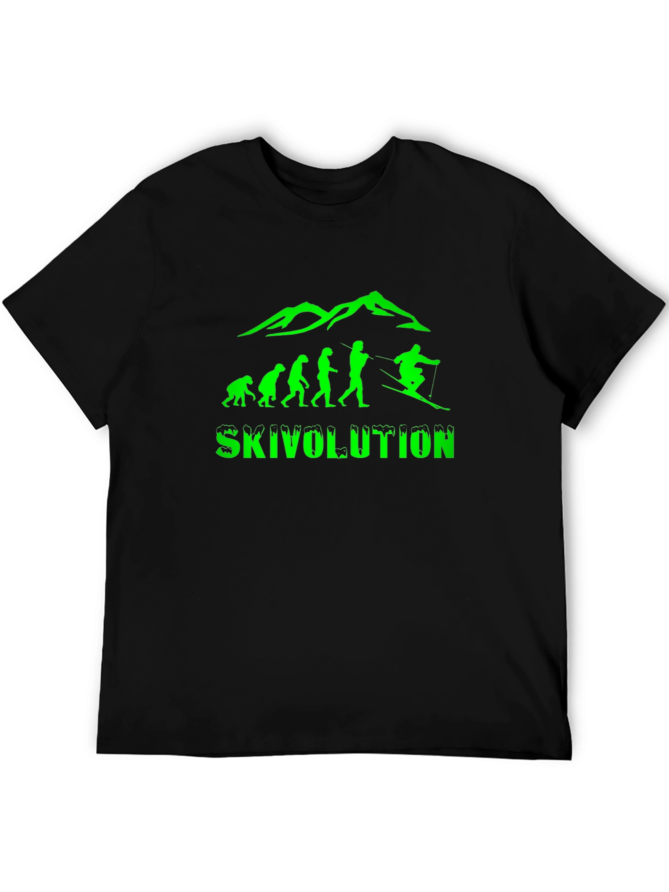 Skivolution Mens Black Graphic Tee - Ski Evolution