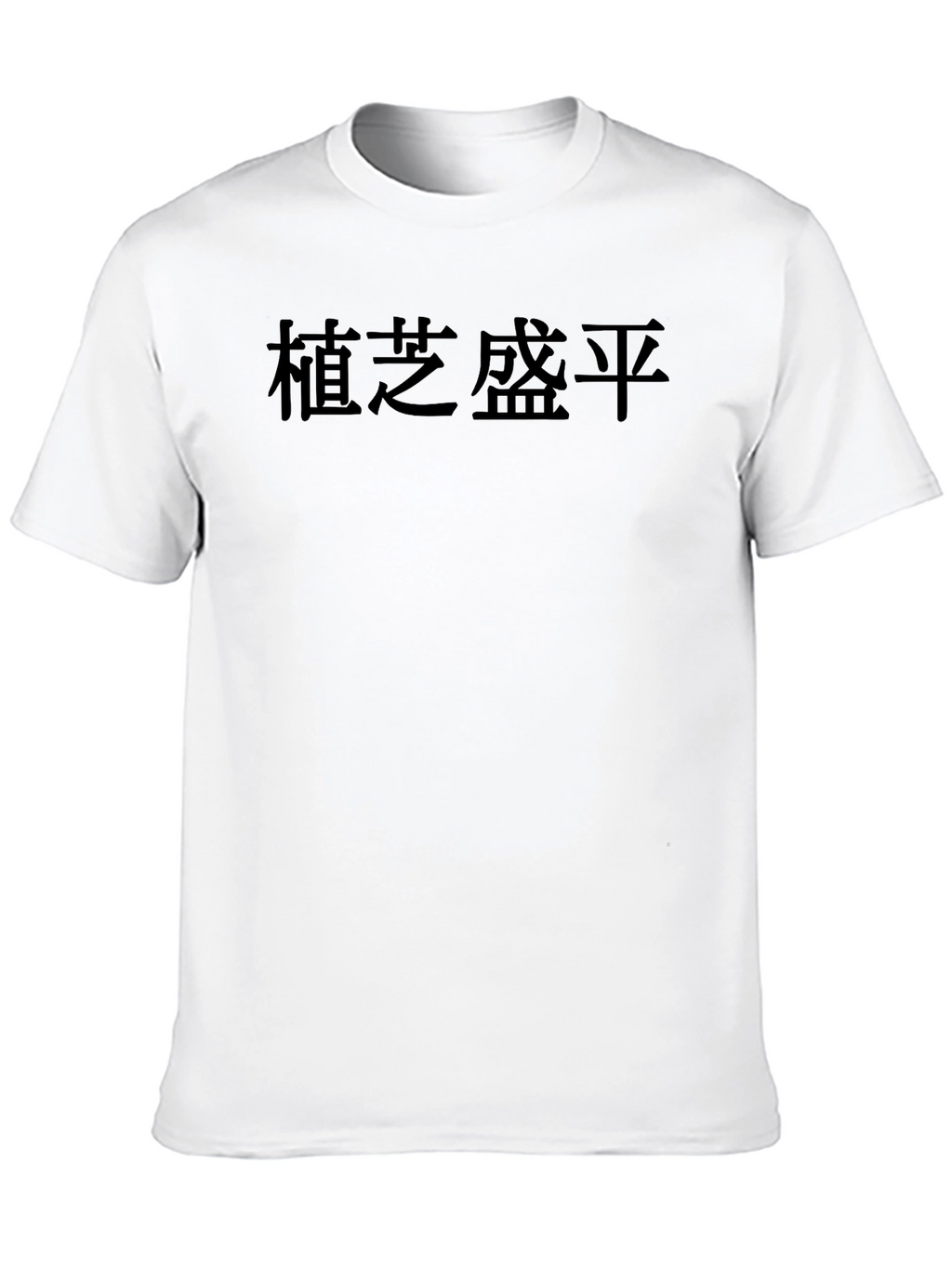 Minimalist Black T-Shirt with Asian Text