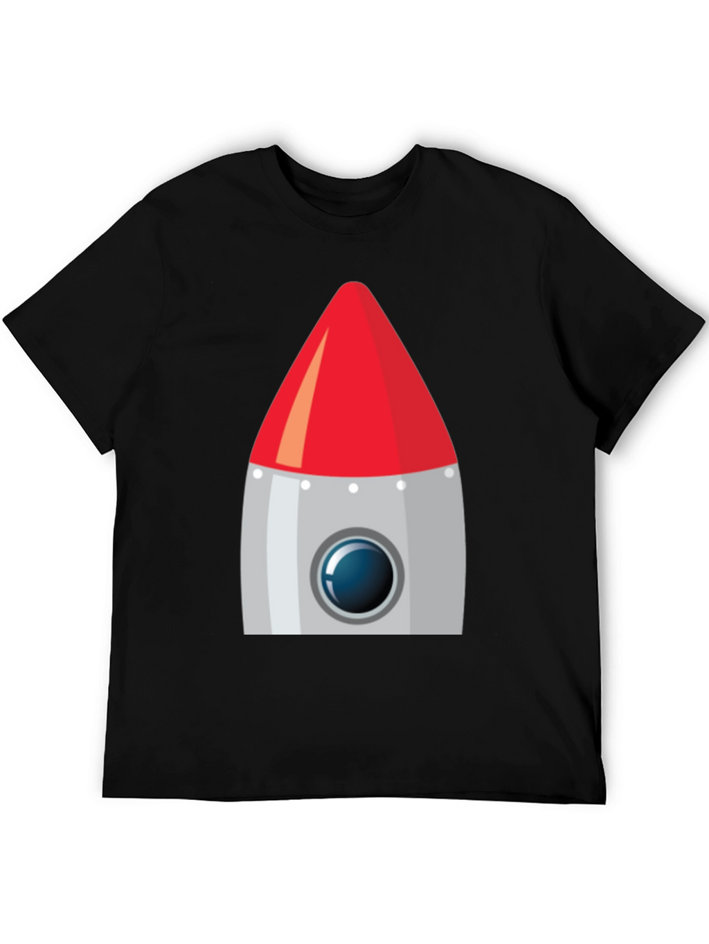 Rocket Graphic Black T-Shirt