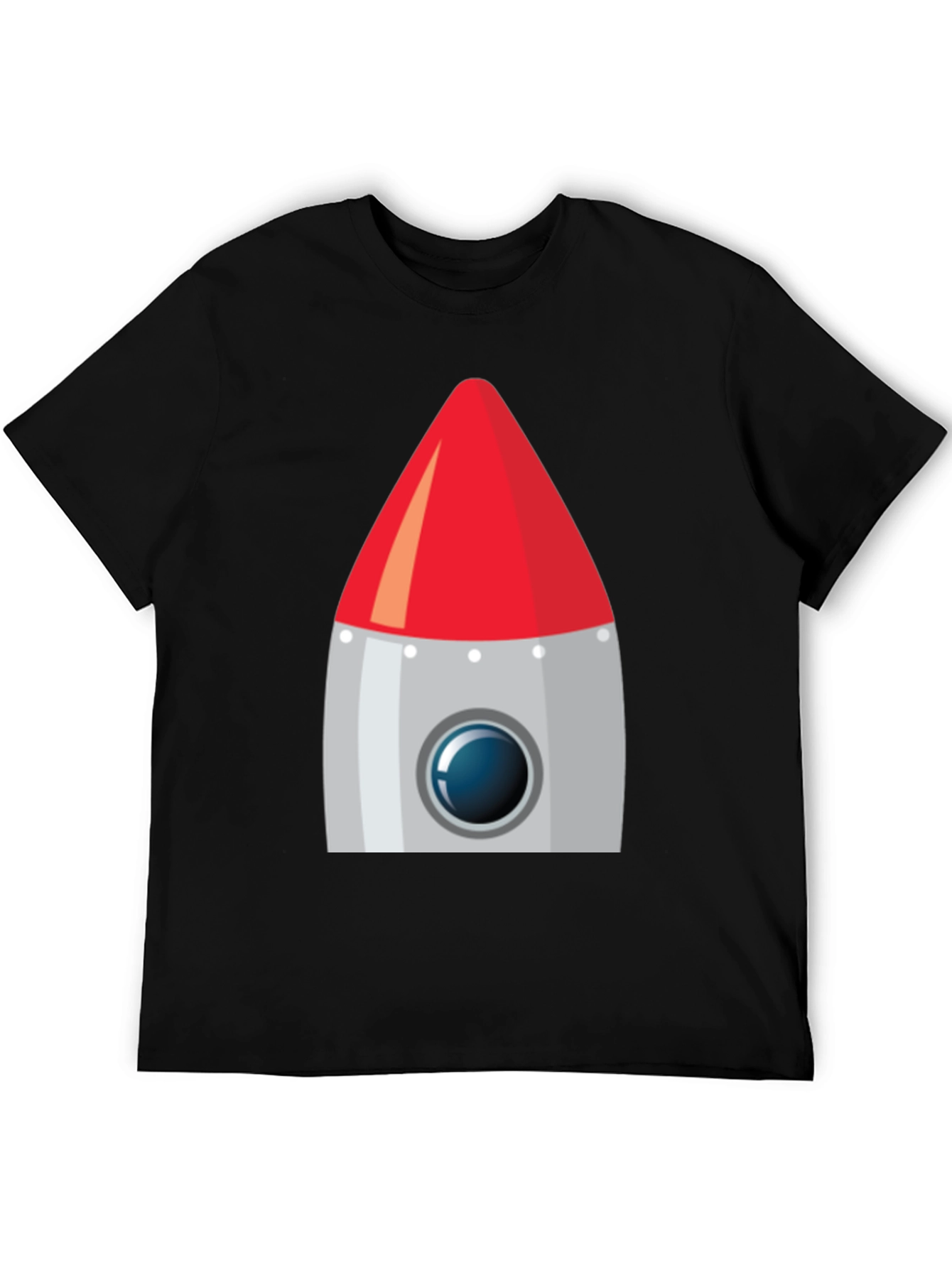Rocket Graphic Black T-Shirt