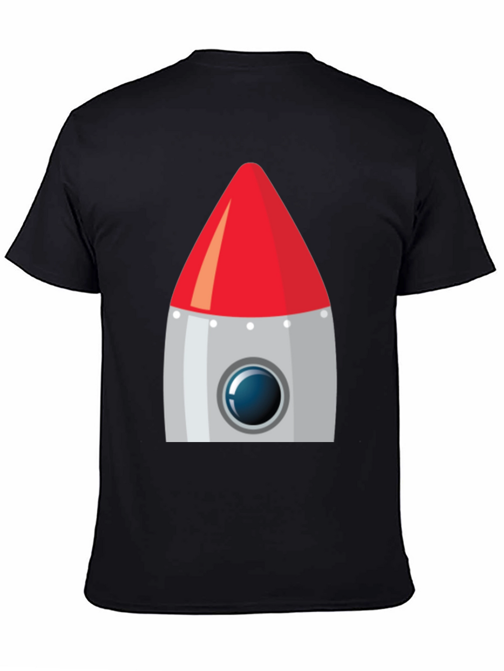 Rocket Graphic Black T-Shirt