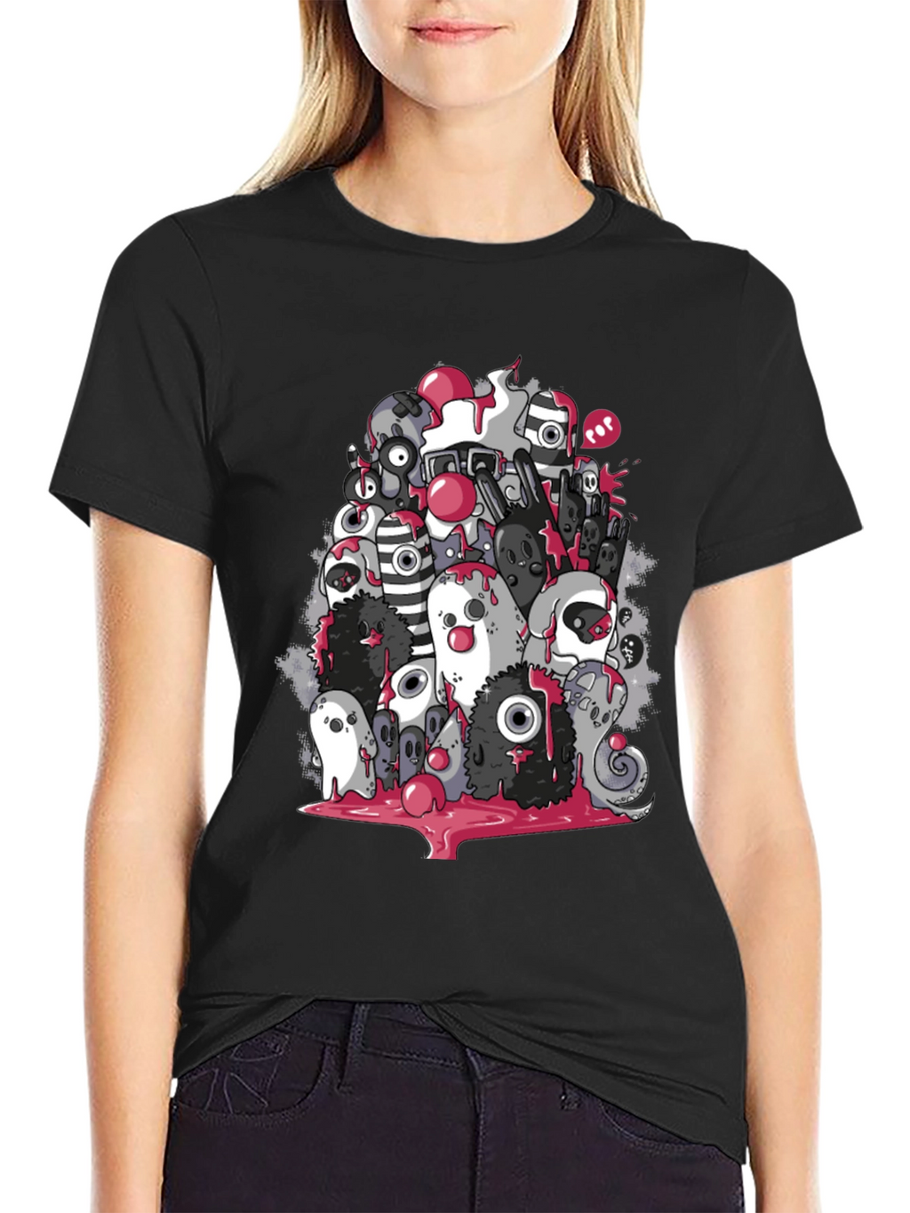 Monster Doodle Graphic T-Shirt