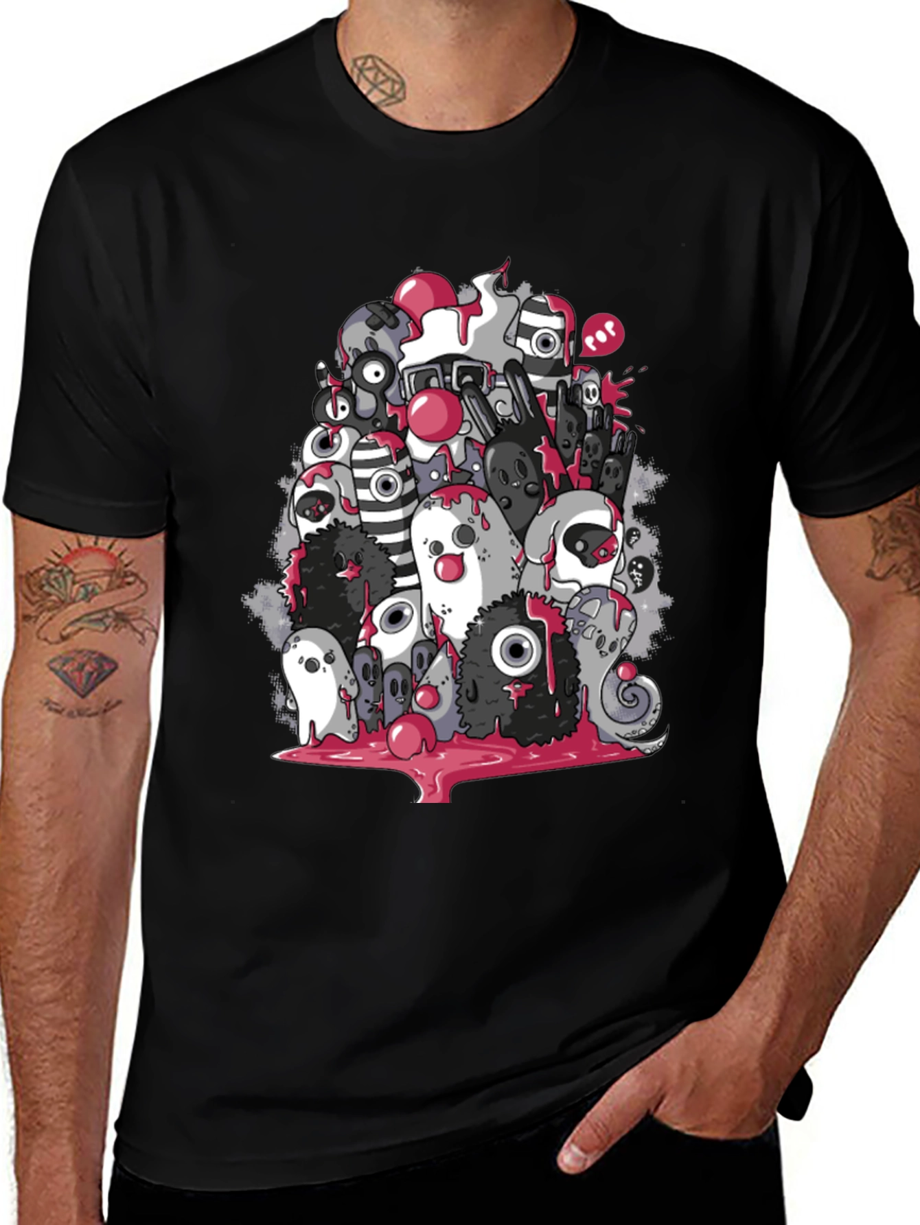 Monster Doodle Graphic T-Shirt