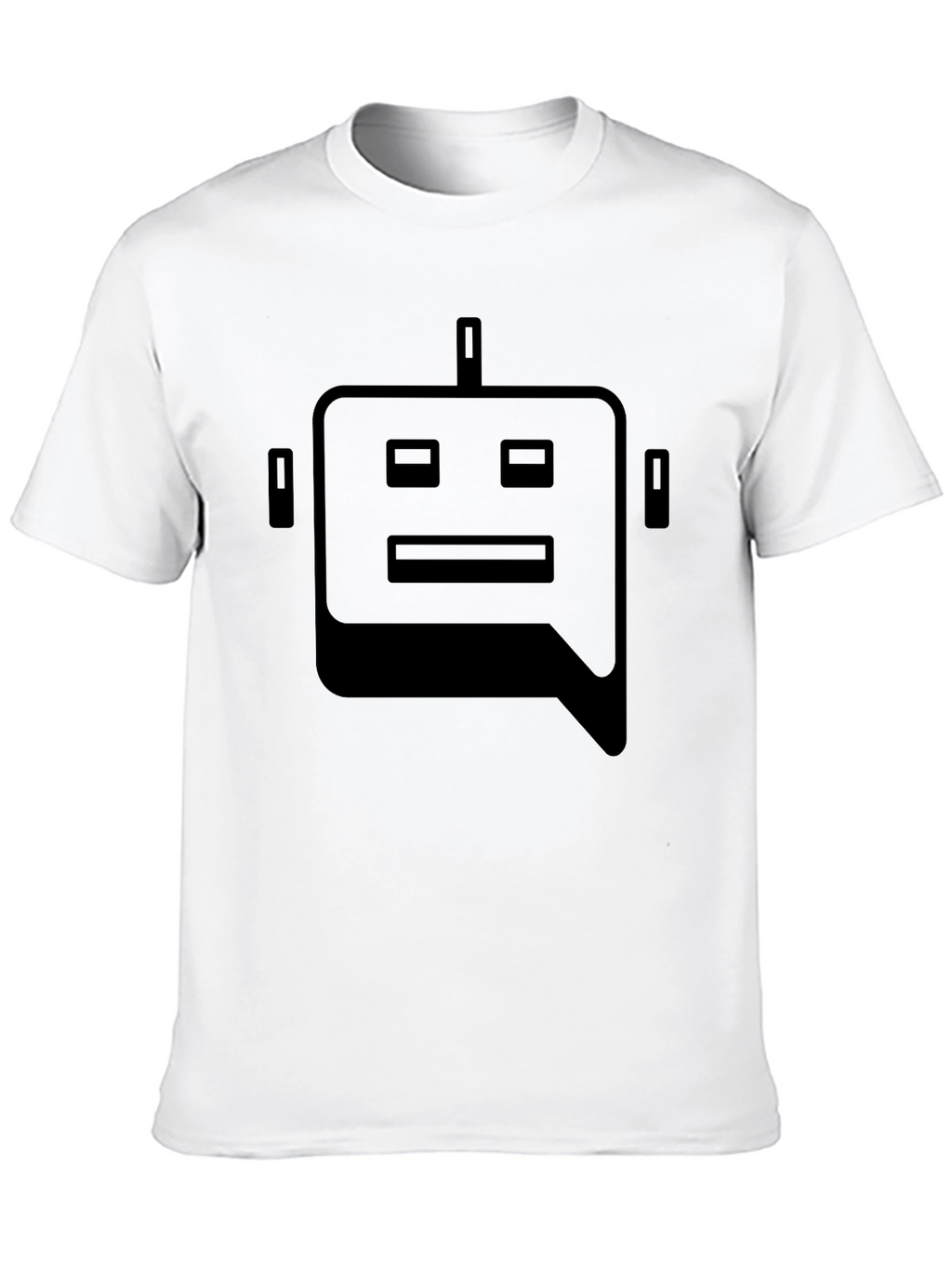 Robot Head Graphic Tee - Black