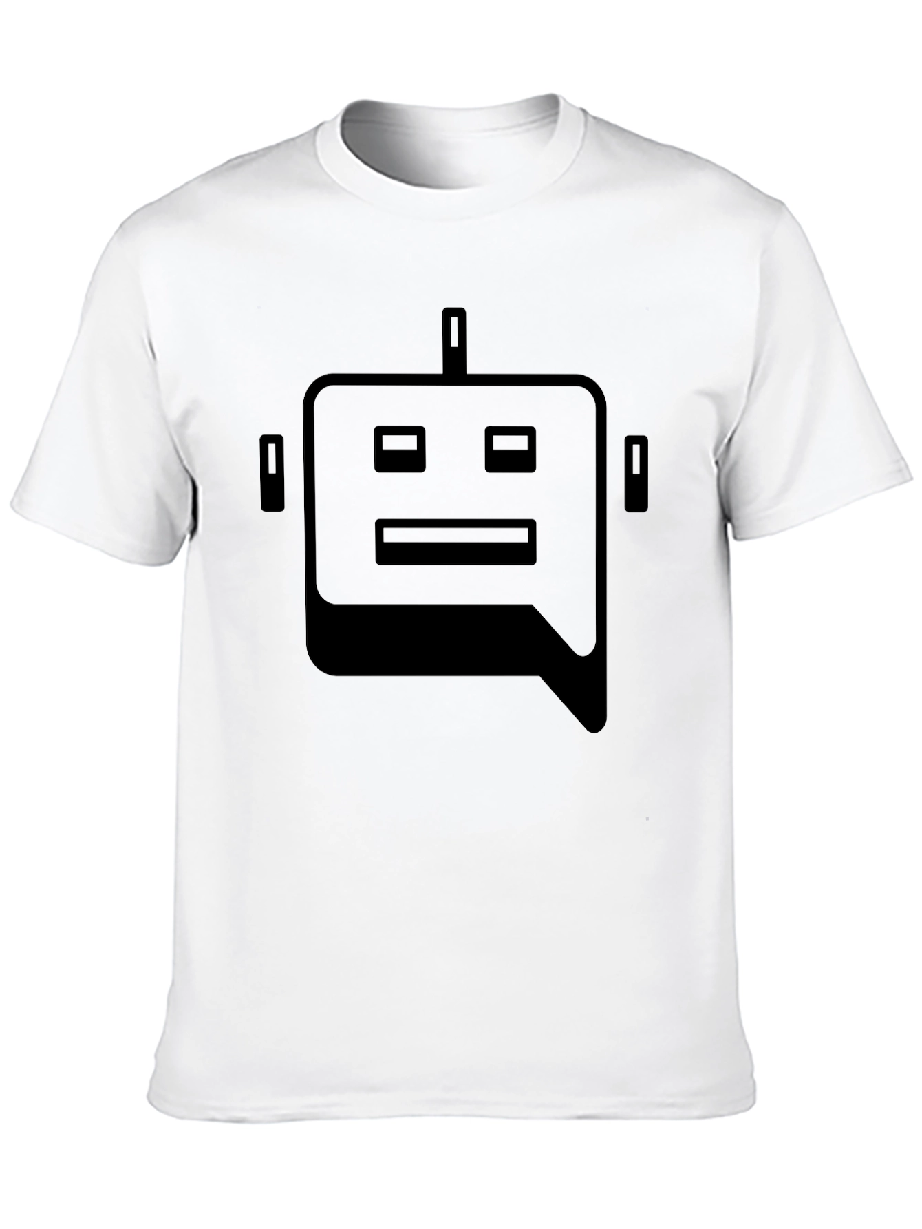 Robot Head Graphic Tee - Black