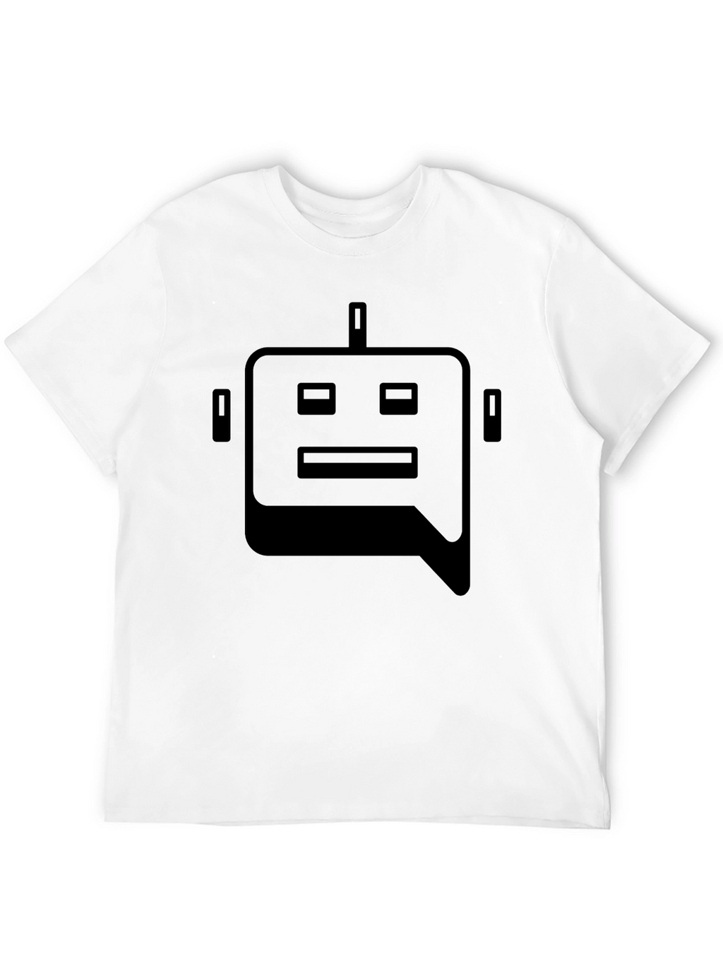 Robot Head Graphic Tee - Black