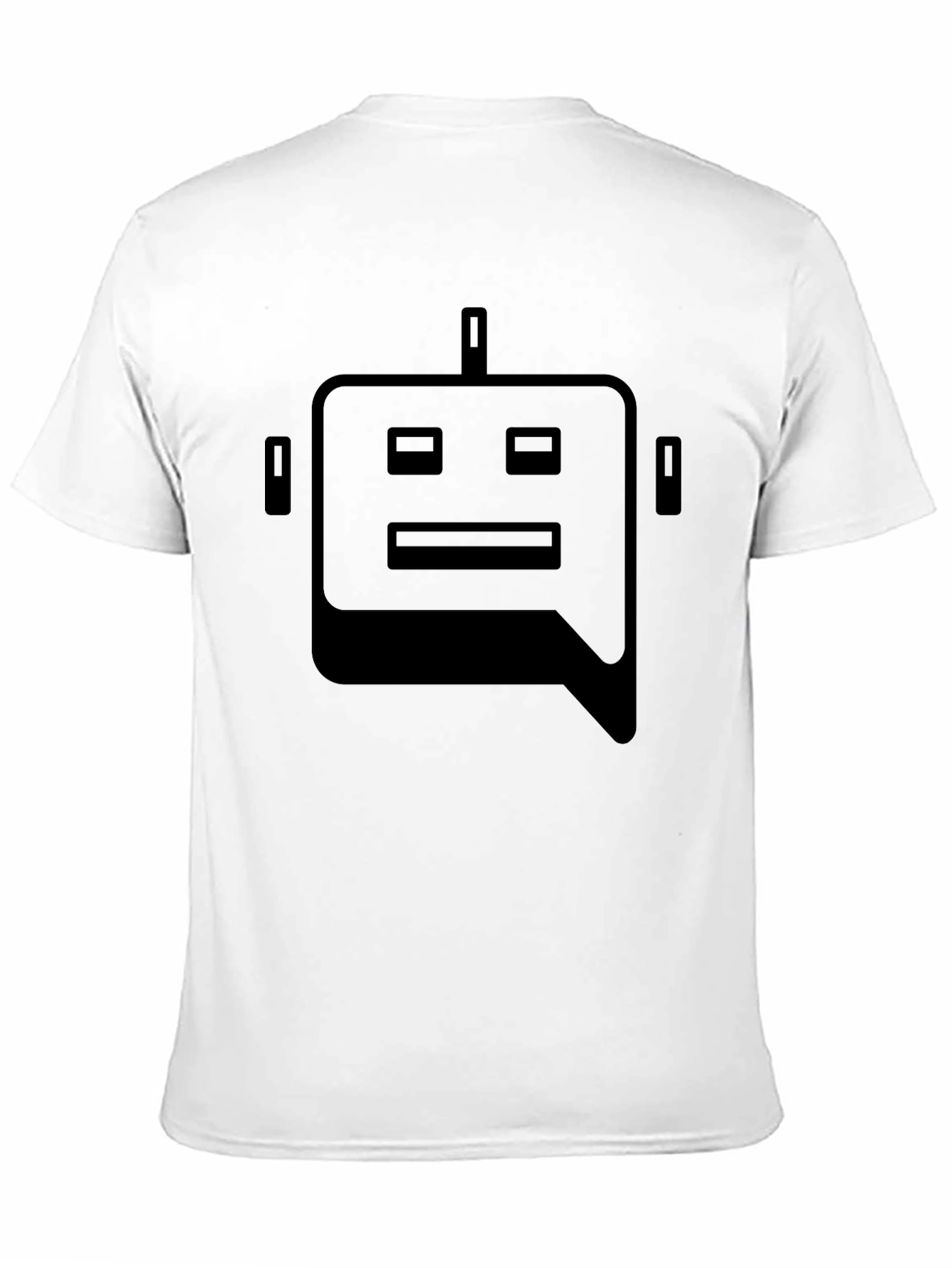Robot Head Graphic Tee - Black