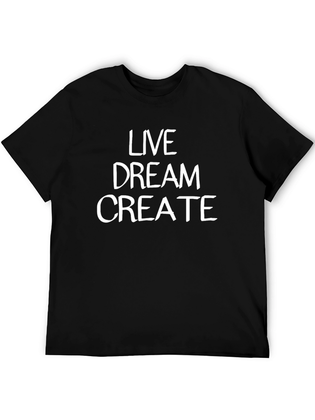 Live Dream Create Graphic Tee - Black