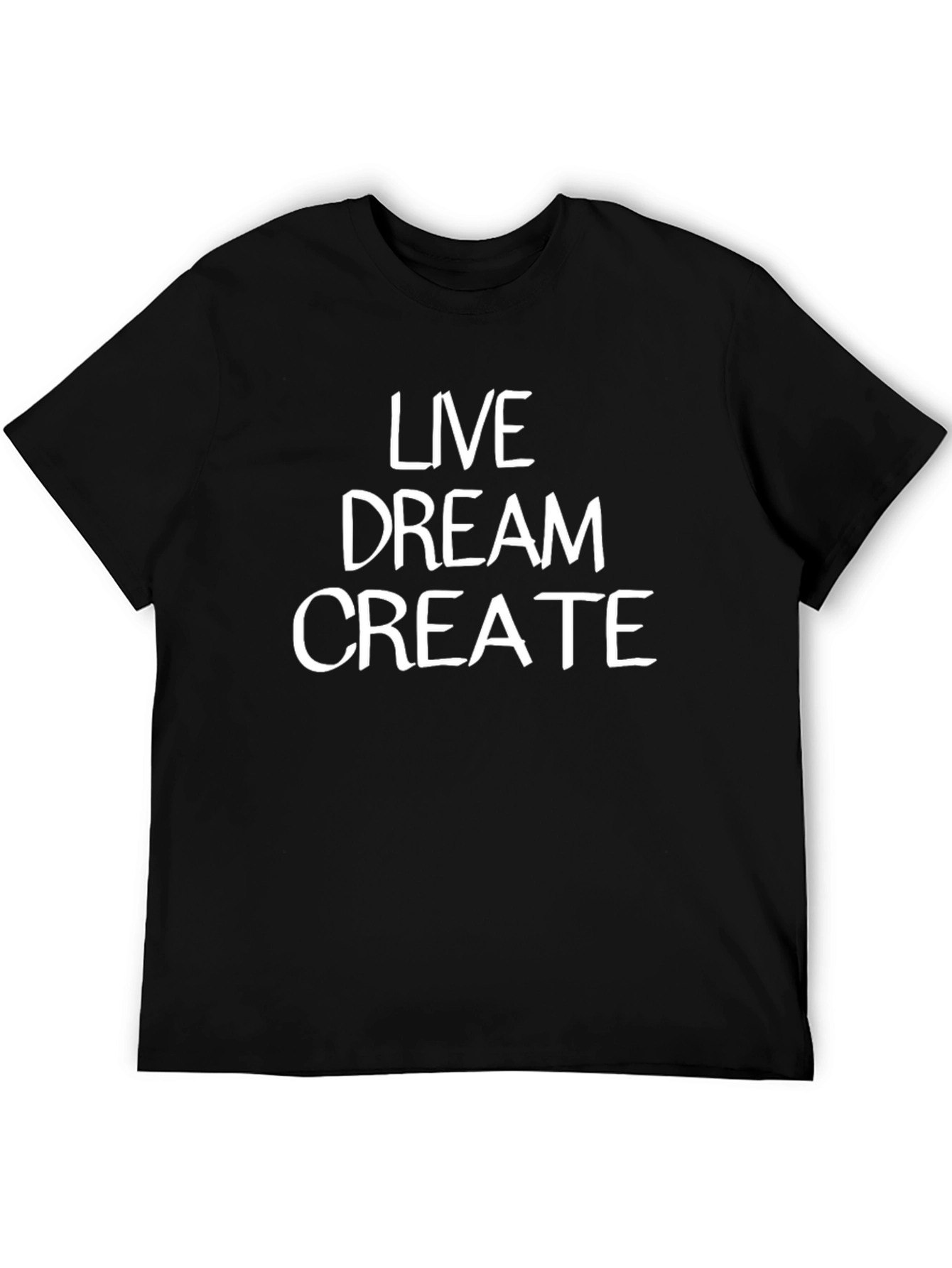 Live Dream Create Graphic Tee - Black
