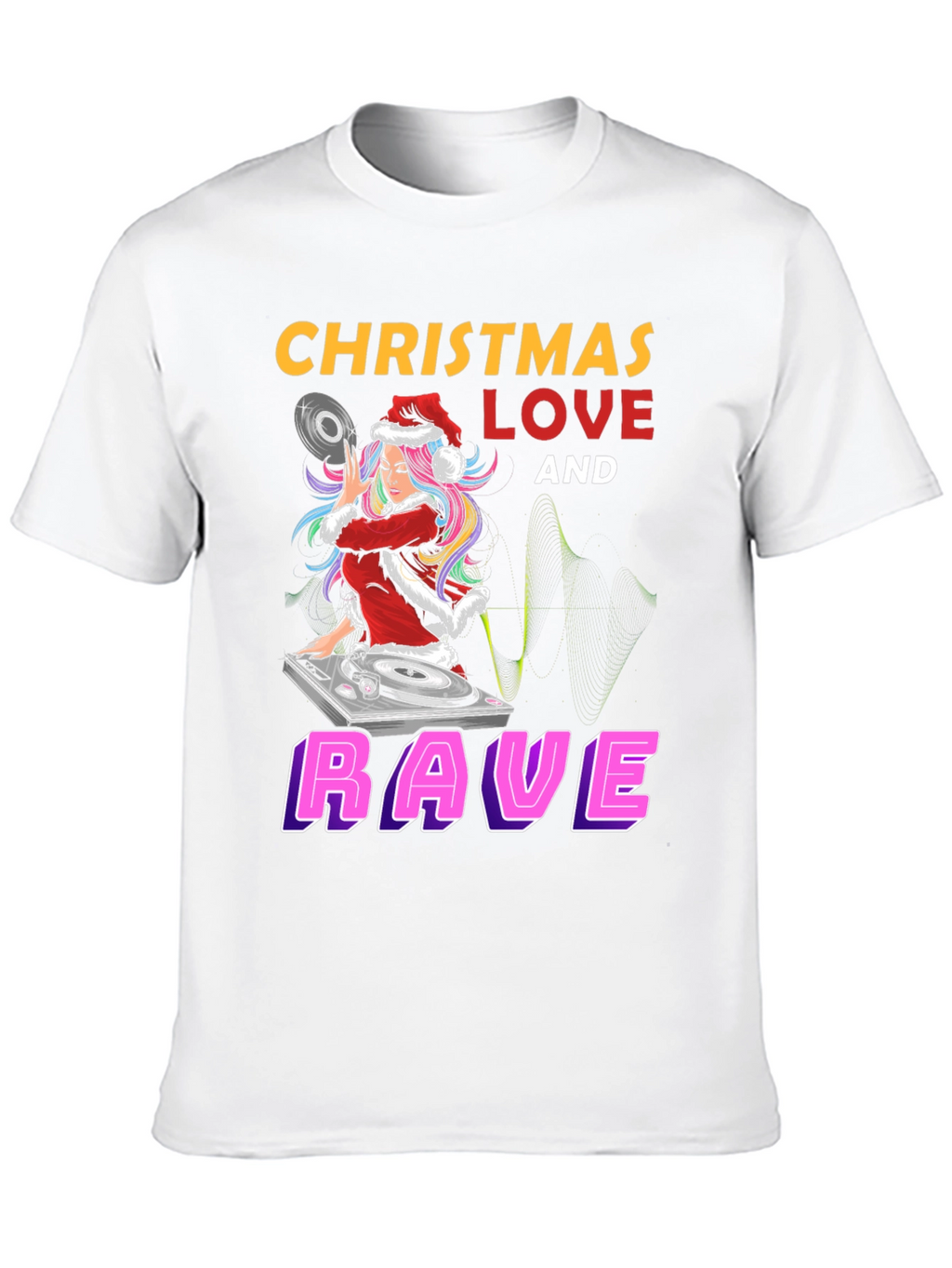 Christmas Love and Rave Graphic Tee