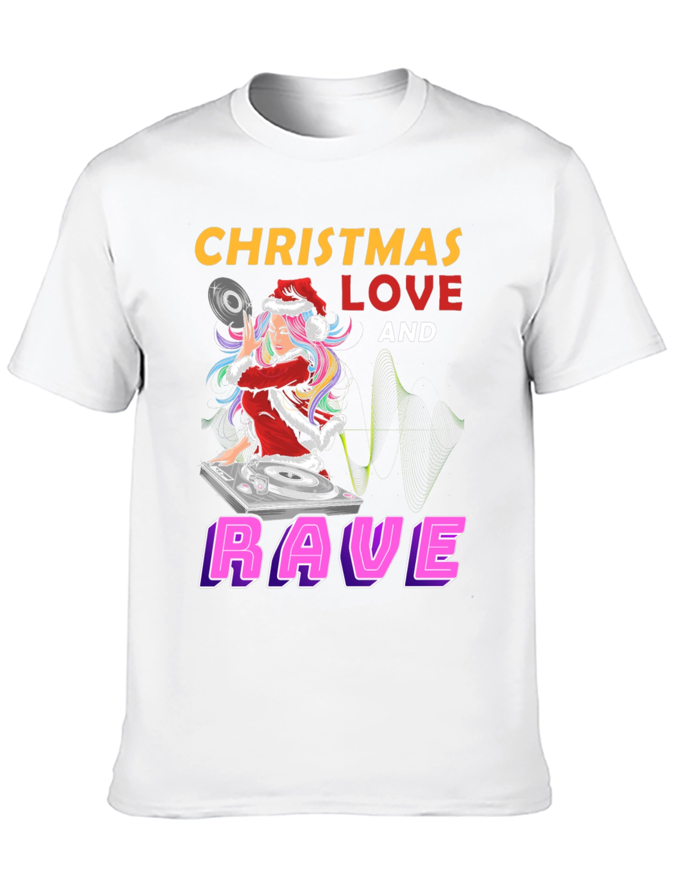 Christmas Love and Rave Graphic Tee