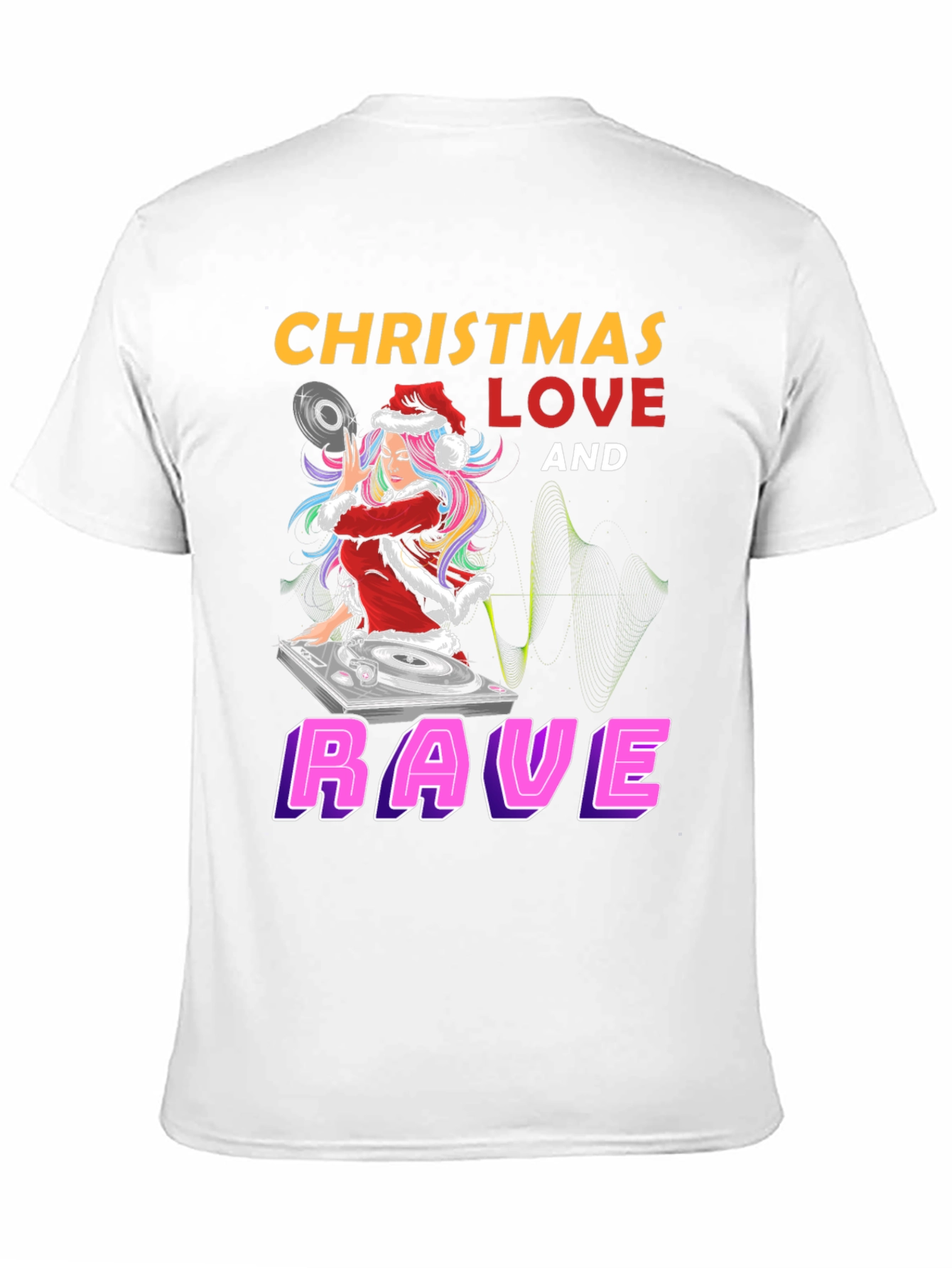 Christmas Love and Rave Graphic Tee