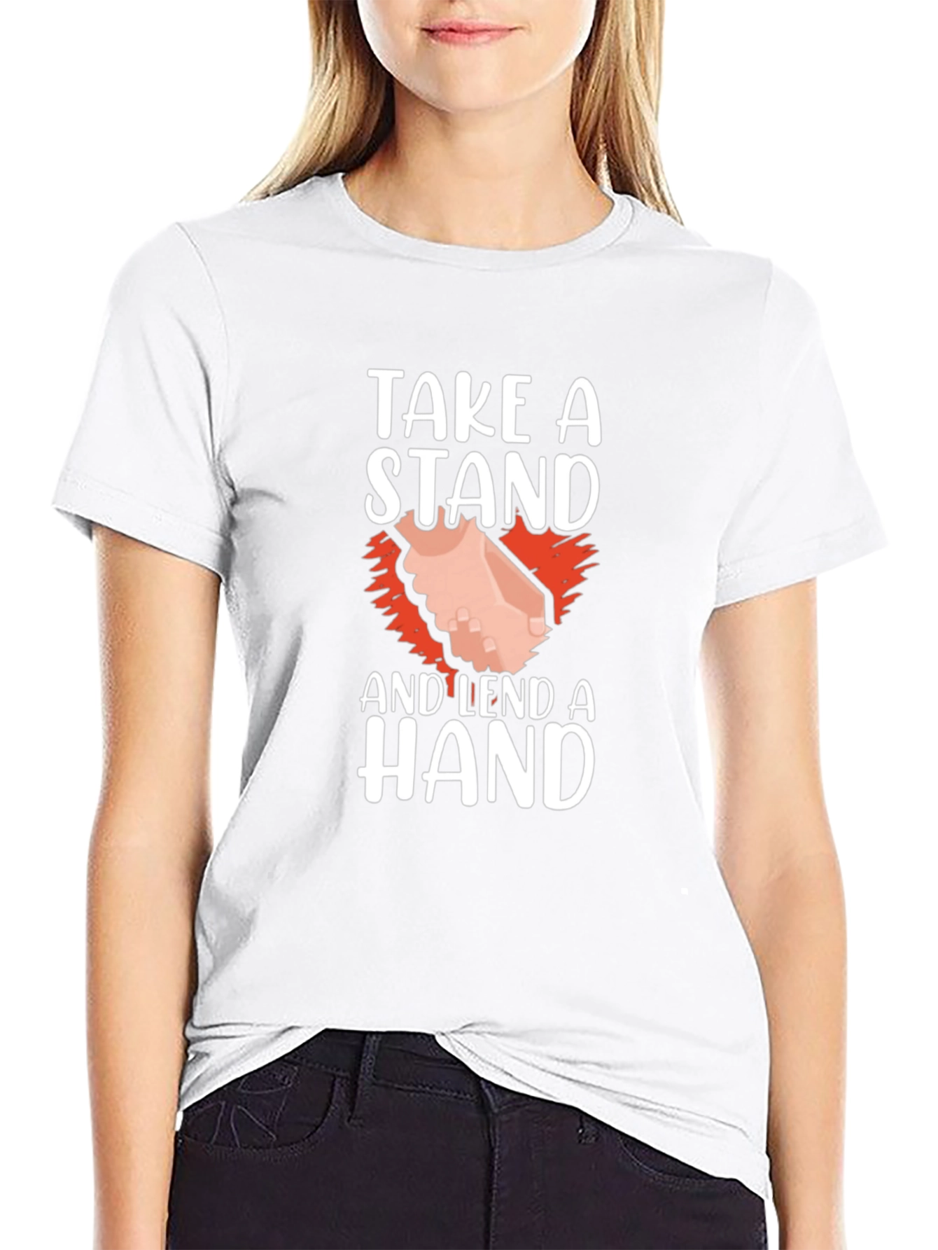 Take A Stand and Lend A Hand Graphic T-Shirt