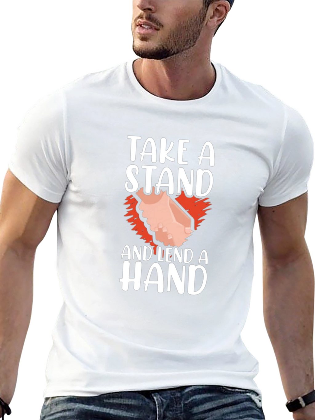 Take A Stand and Lend A Hand Graphic T-Shirt