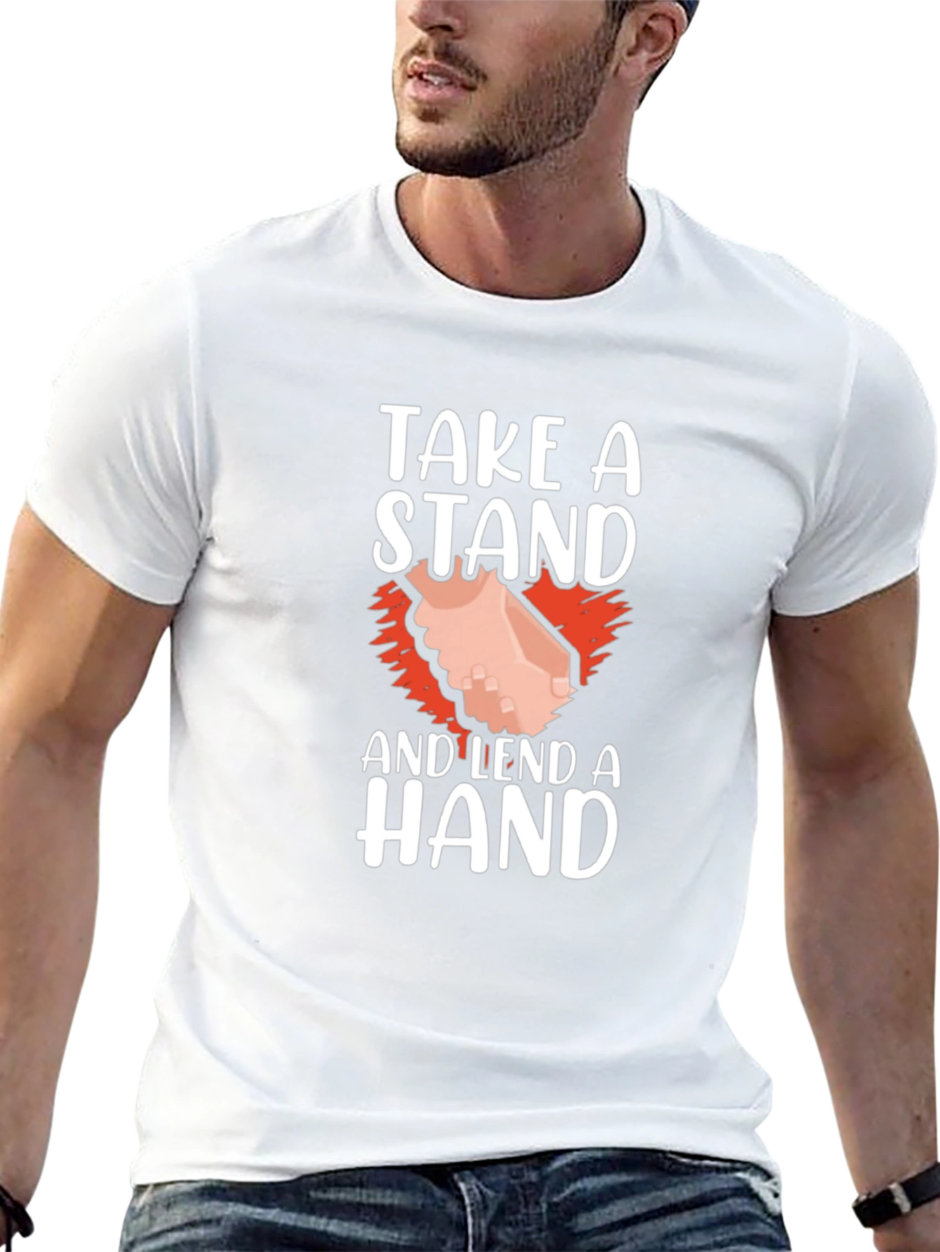 Take A Stand and Lend A Hand Graphic T-Shirt