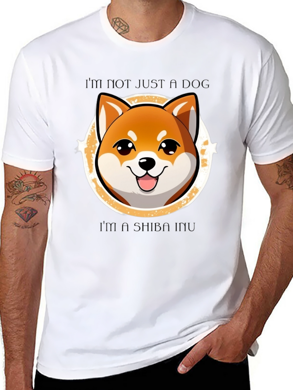Shiba Inu Dog T-Shirt - Cute Cartoon Graphic Tee