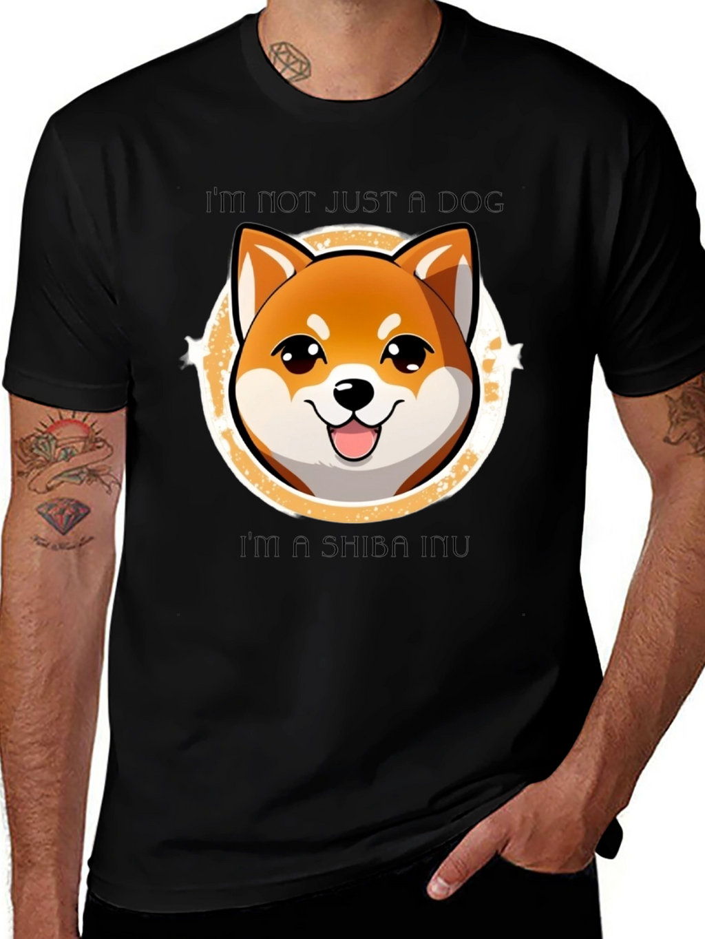 Shiba Inu Dog T-Shirt - Cute Cartoon Graphic Tee