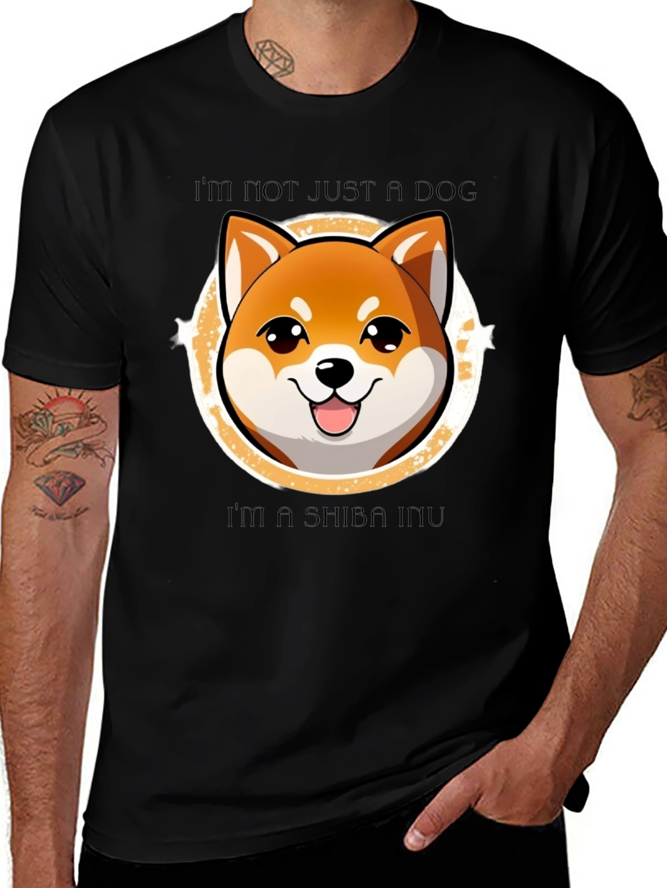 Shiba Inu Dog T-Shirt - Cute Cartoon Graphic Tee