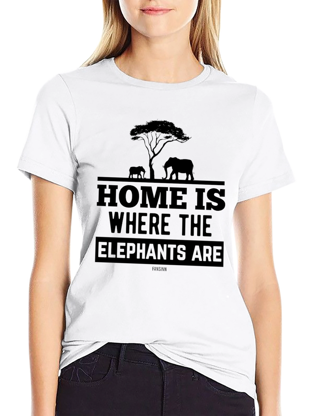 Elephant Silhouette Graphic T-Shirt - Unisex