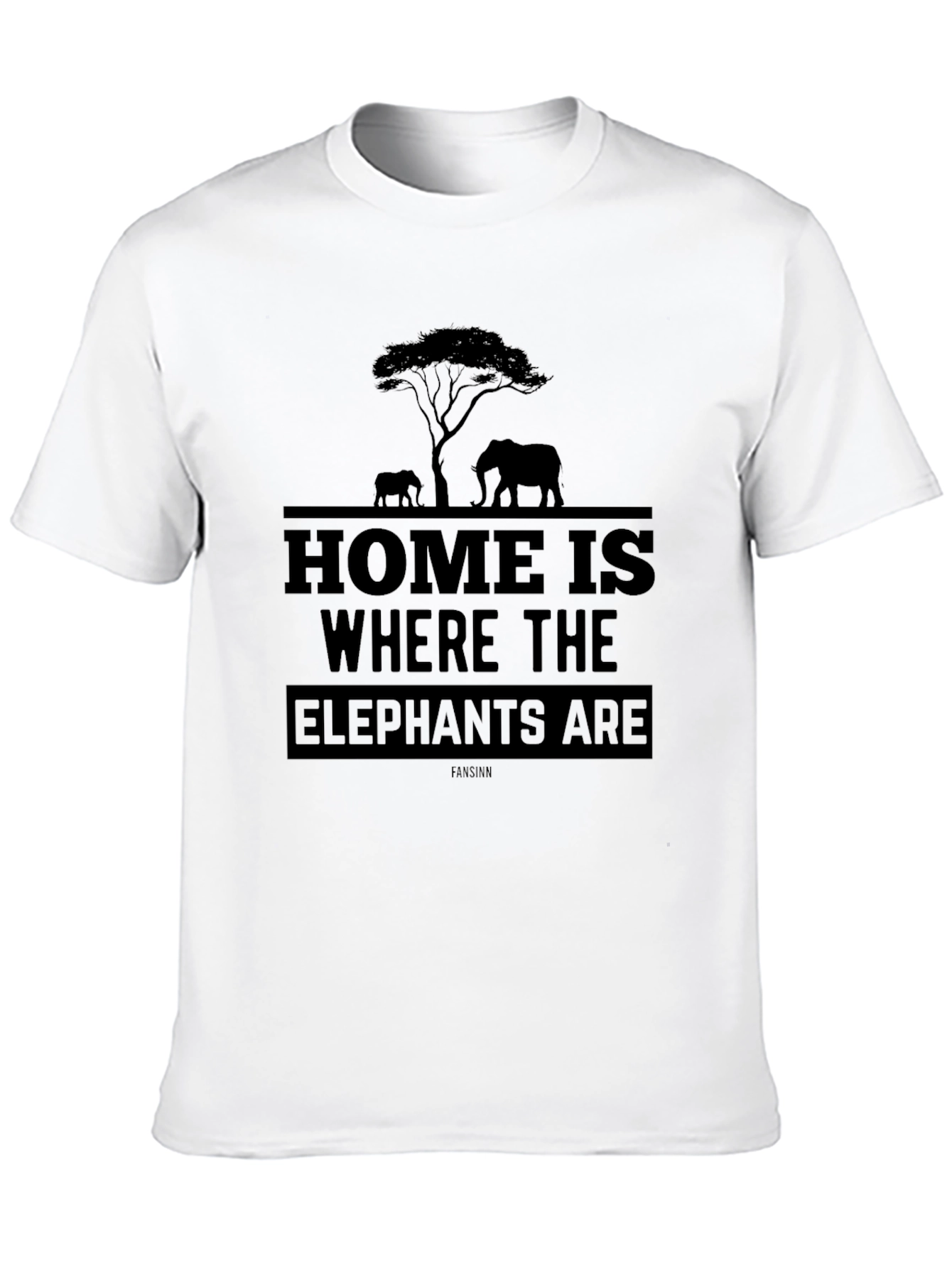 Elephant Silhouette Graphic T-Shirt - Unisex