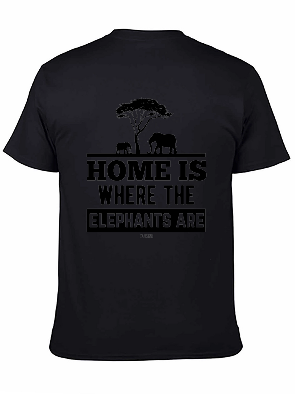 Elephant Silhouette Graphic T-Shirt - Unisex