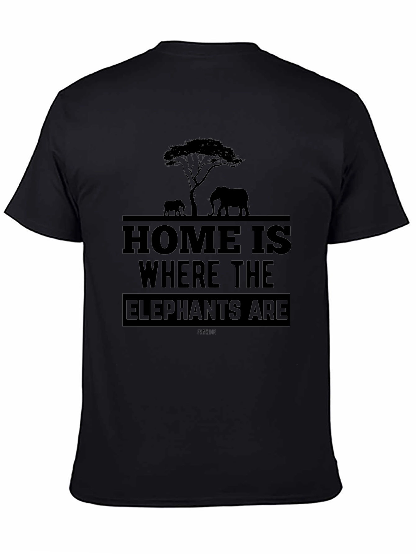 Elephant Silhouette Graphic T-Shirt - Unisex