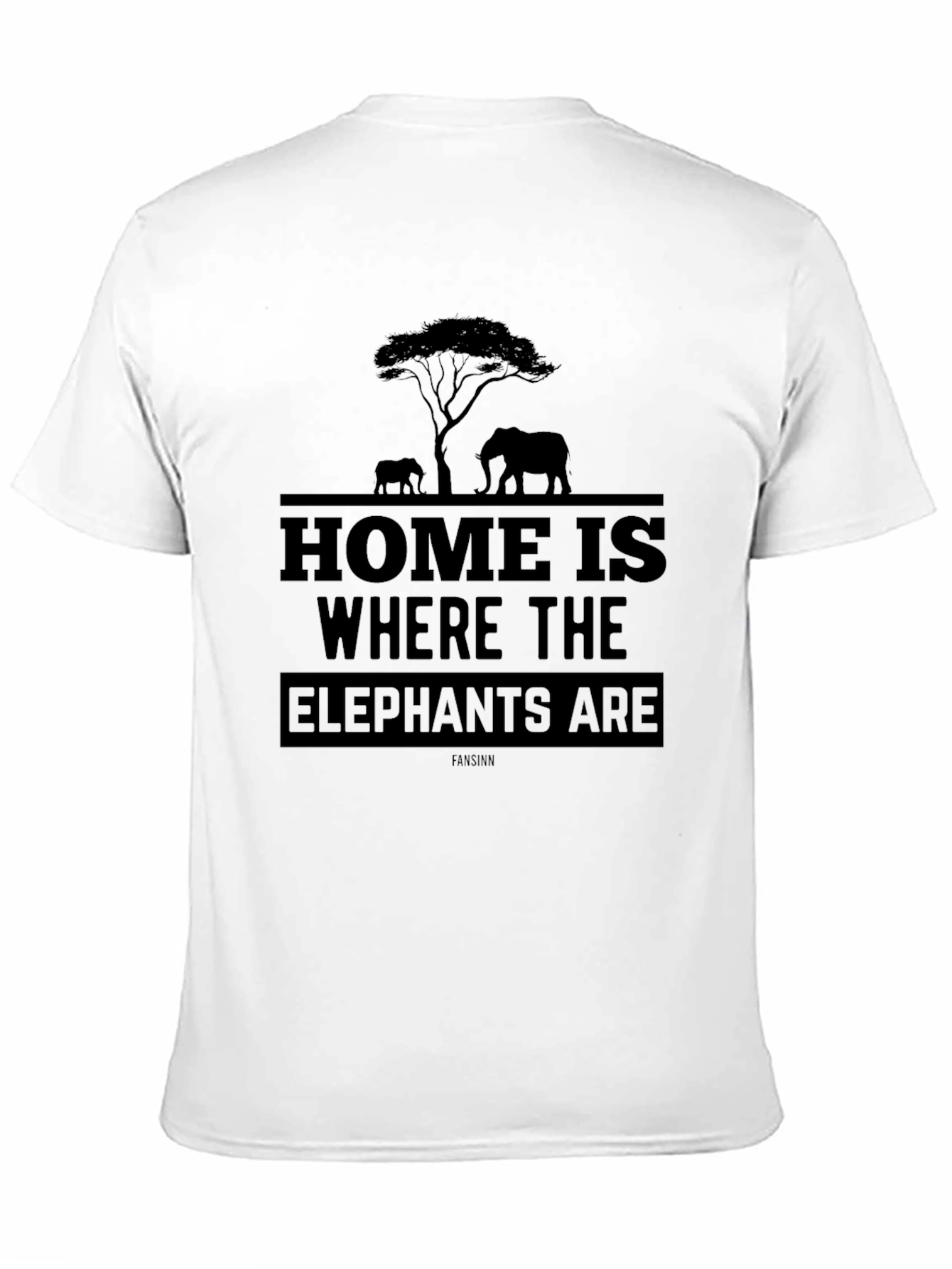 Elephant Silhouette Graphic T-Shirt - Unisex
