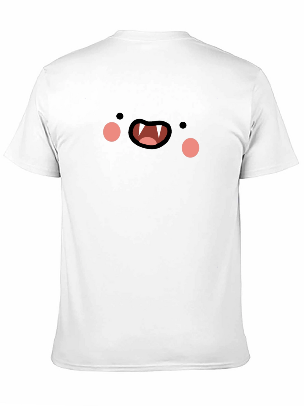 Black Cartoon Vampire Face T-Shirt